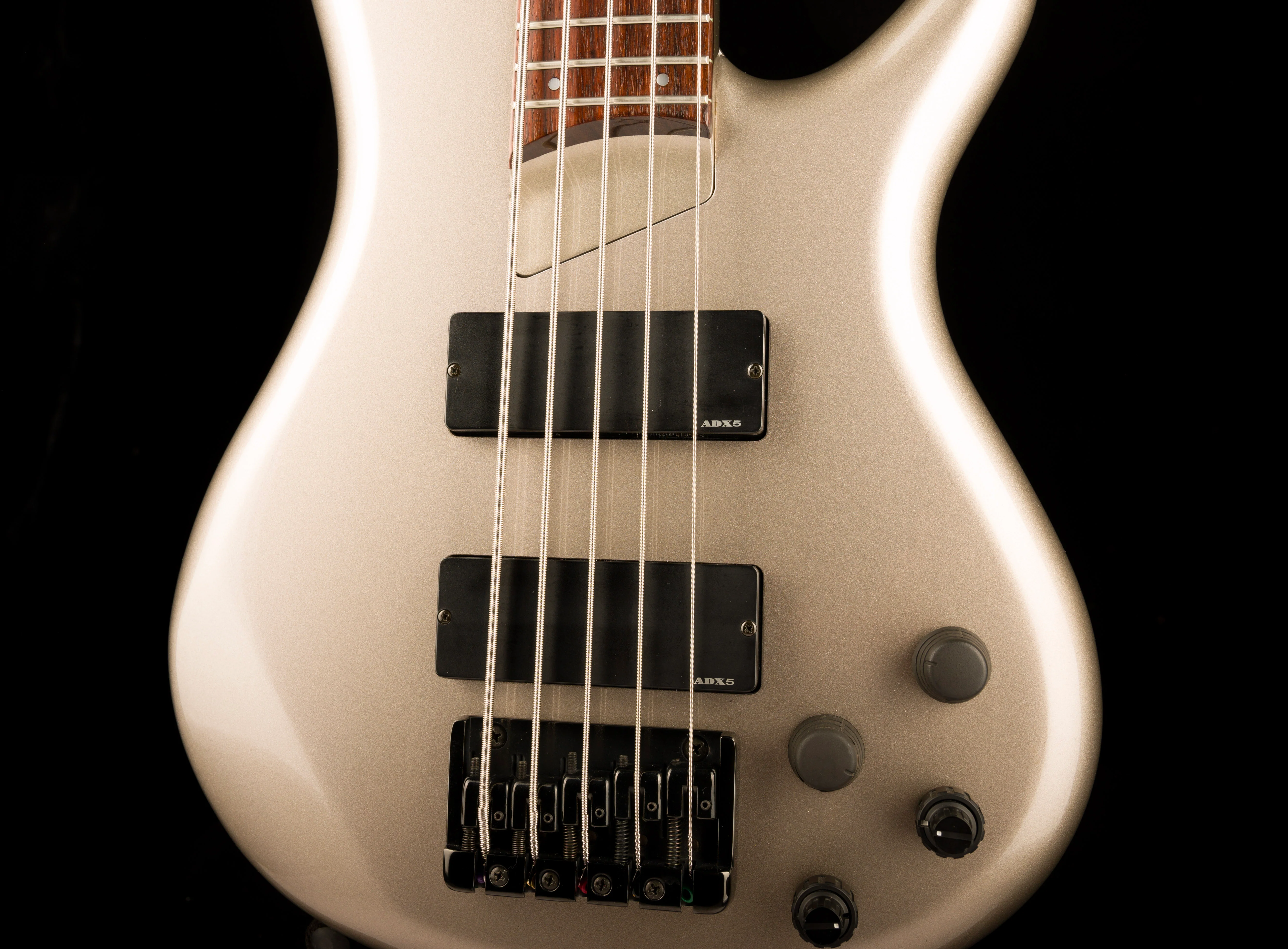 Used Ibanez SR885 5-String Pewter Bass With Case - Image 6
