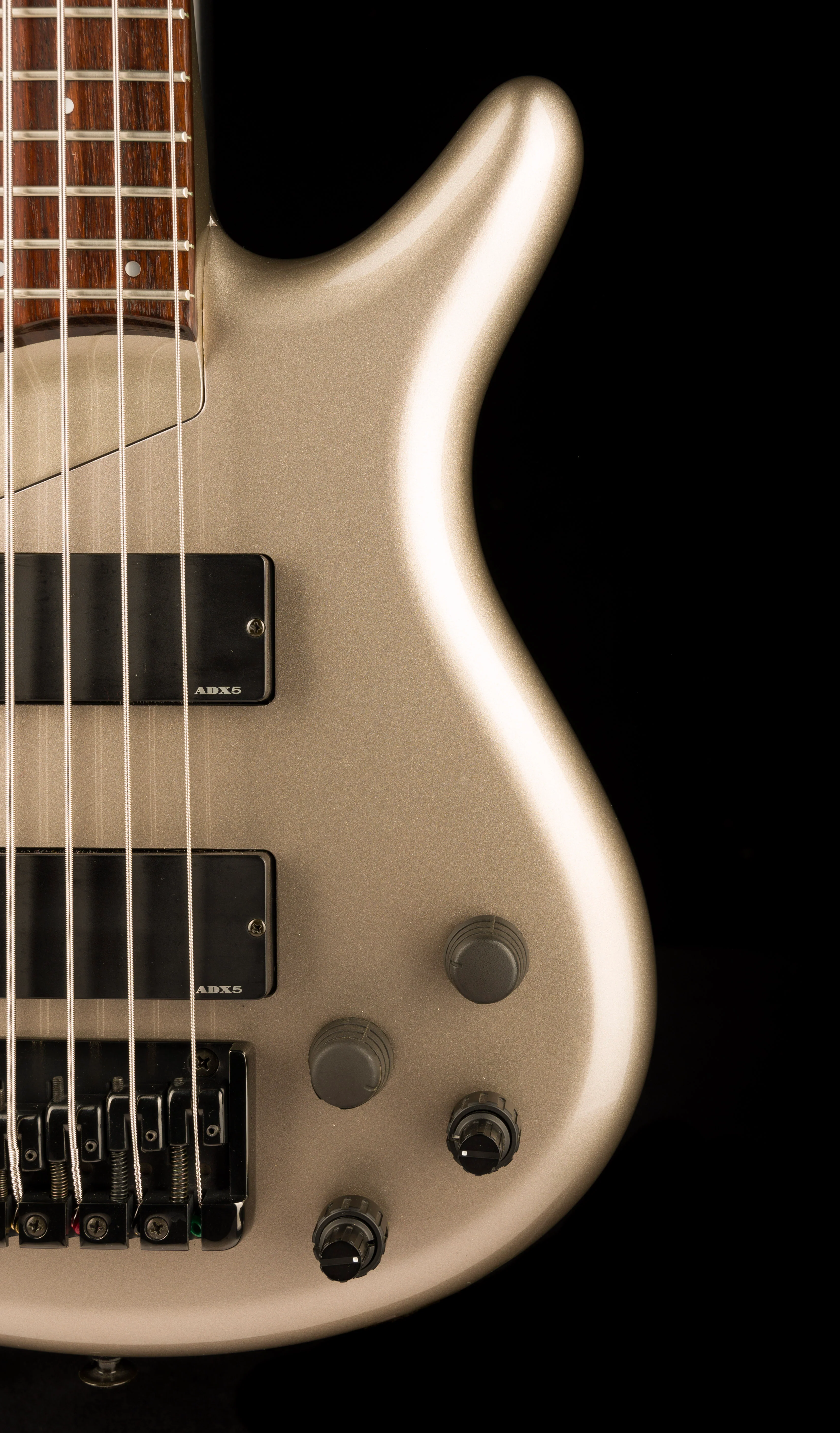 Used Ibanez SR885 5-String Pewter Bass With Case - Image 9