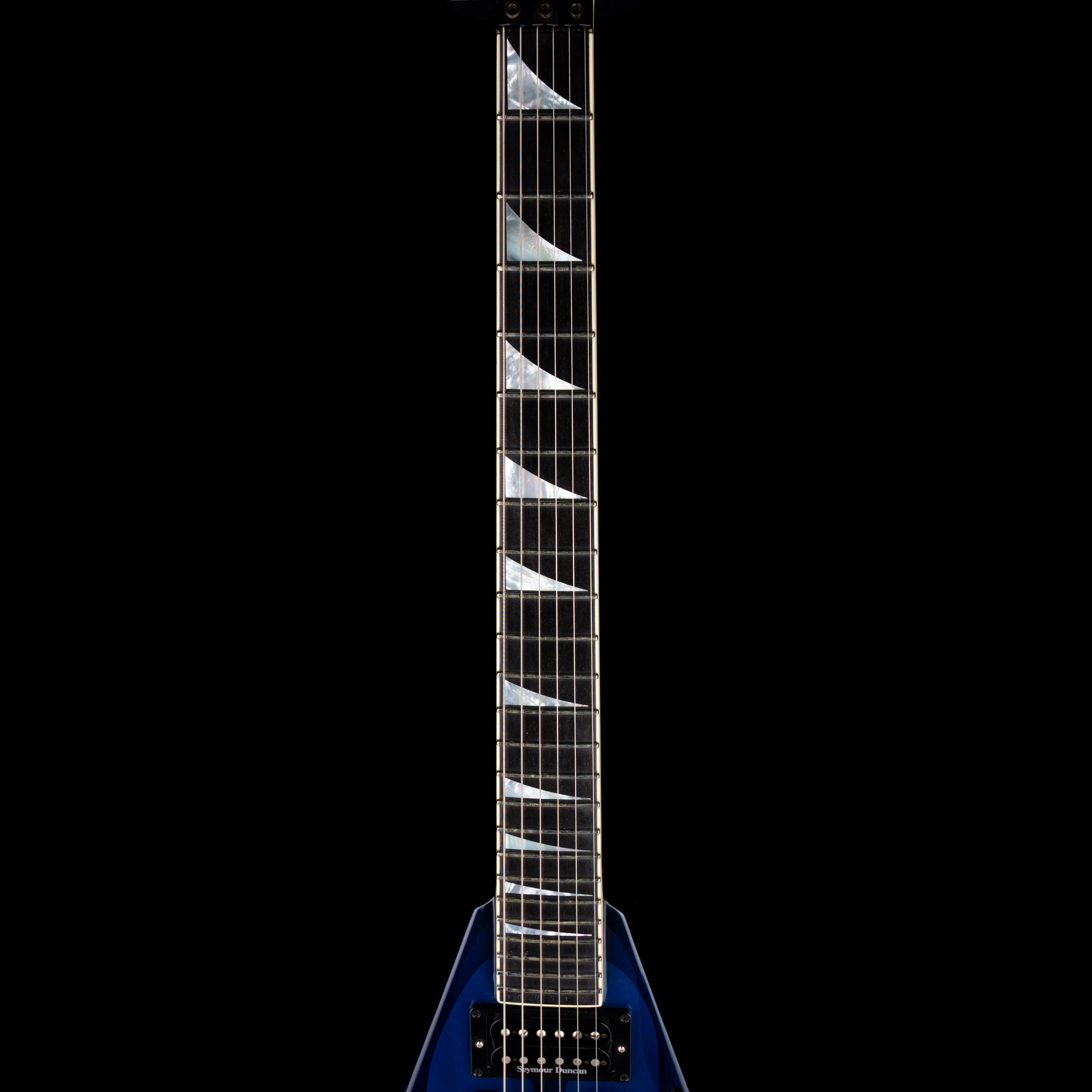 Used Jackson 2000 KV2 USA Blue Ghost Flame With OHSC - Image 8