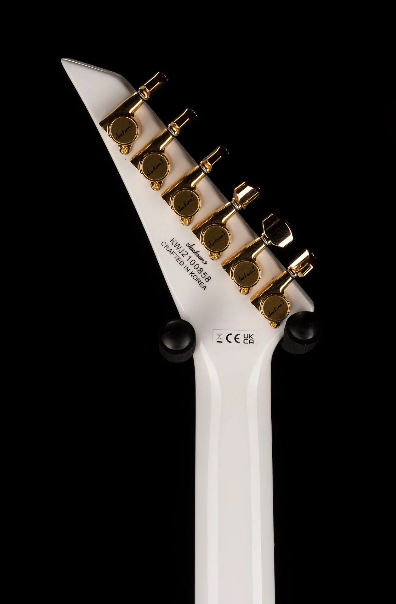 Used Jackson Concept Series Rhoads RR24 HS White With Black Pinstripes with Case - Image 14