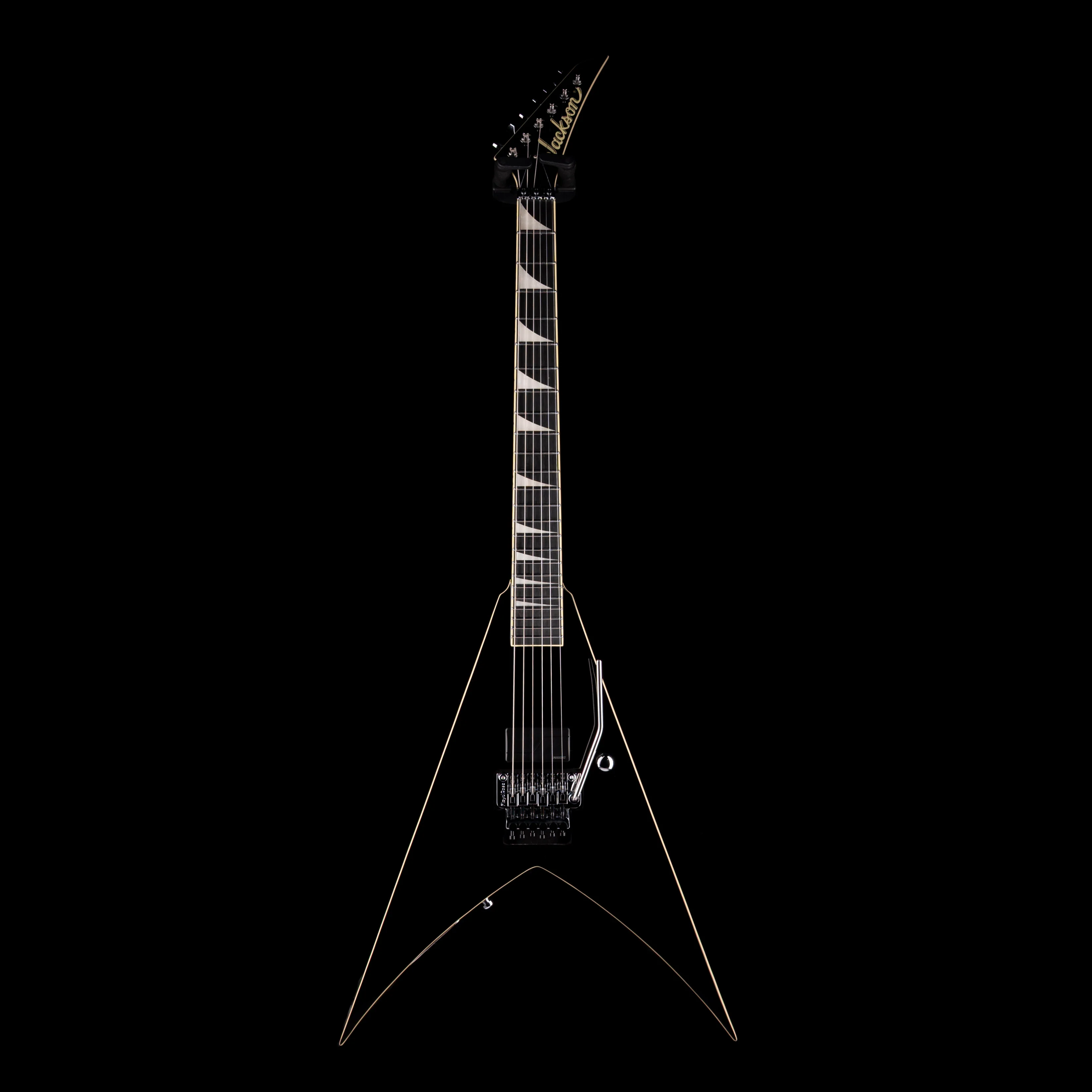 Used Jackson Pro plus Limited Edition Pure Metal King V KV1A Gloss Black With Case - Image 2