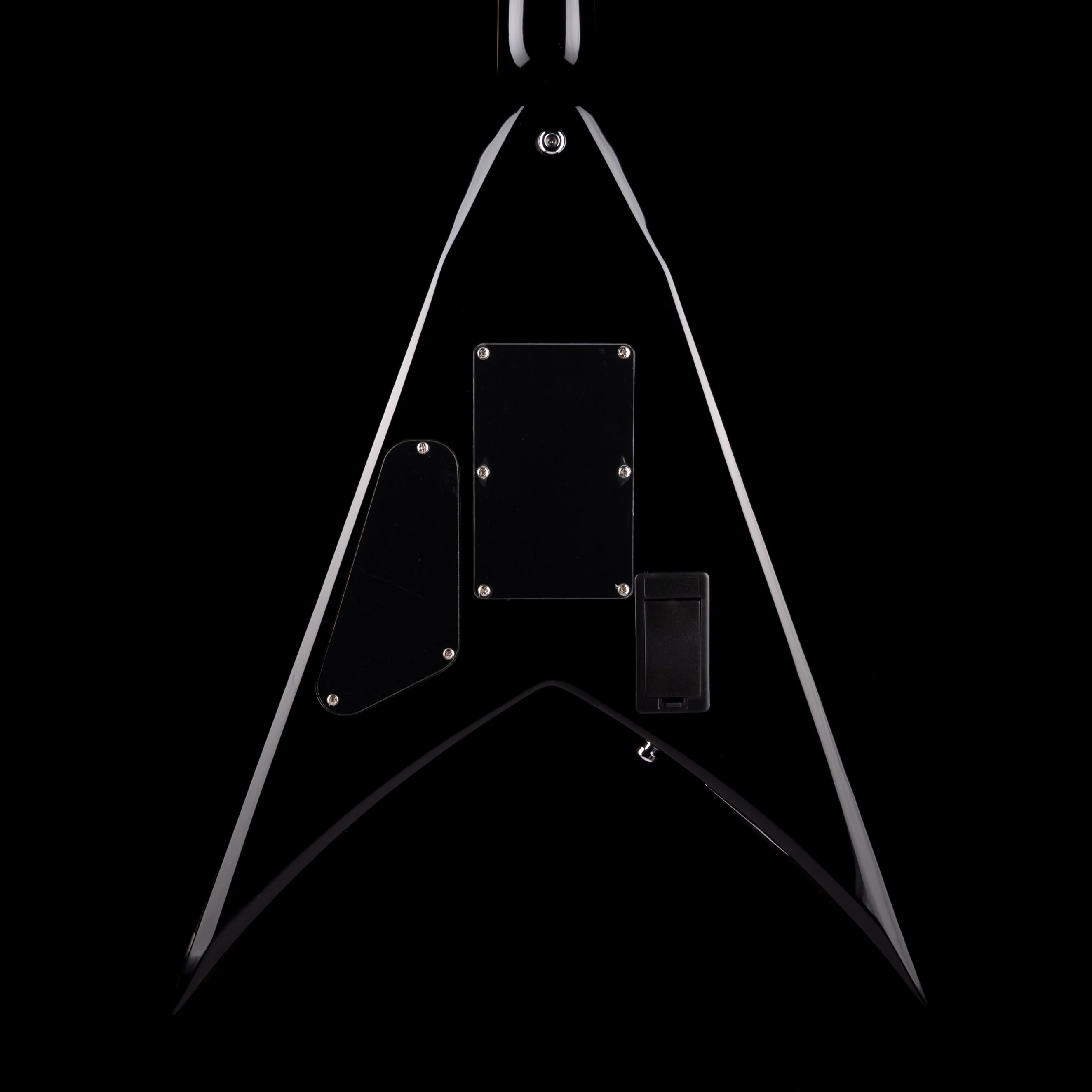 Used Jackson Pro plus Limited Edition Pure Metal King V KV1A Gloss Black With Case - Image 9