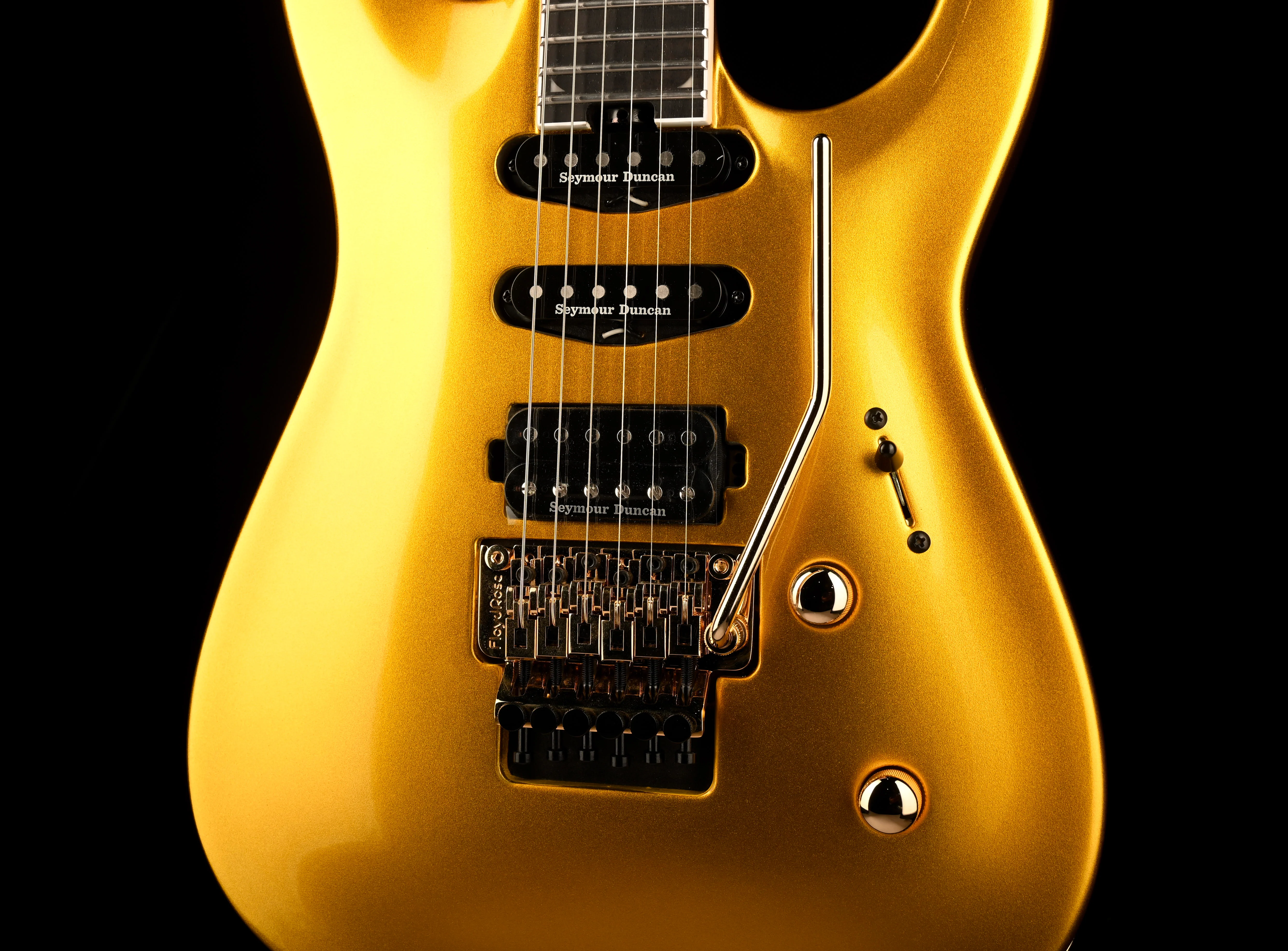 Used Jackson Pro Plus Series Soloist SLA3 Gold Bullion with Gig Bag - Image 6