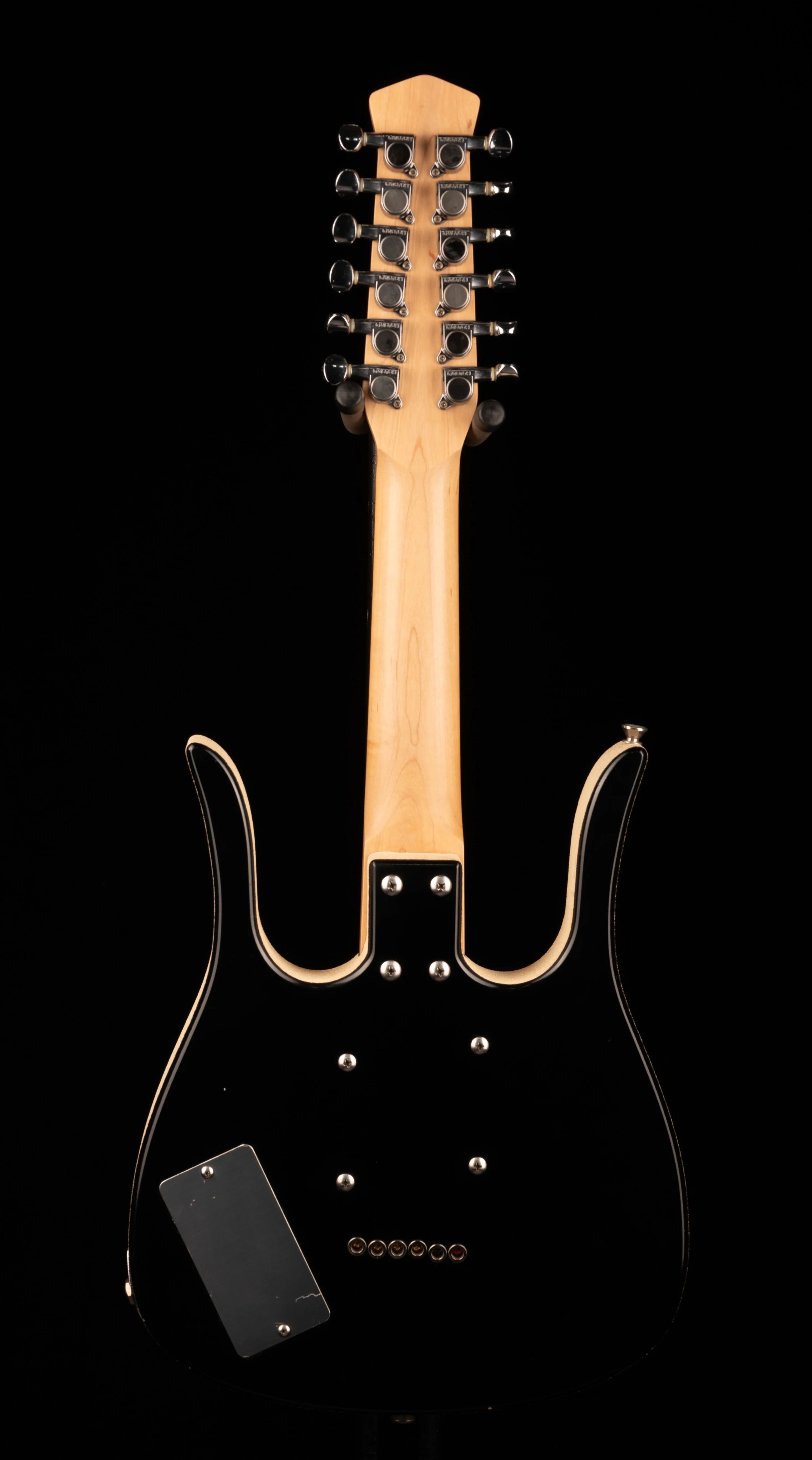 Used Jerry Jones Neptune Shorty 12-String Black With Gig Bag - Image 4