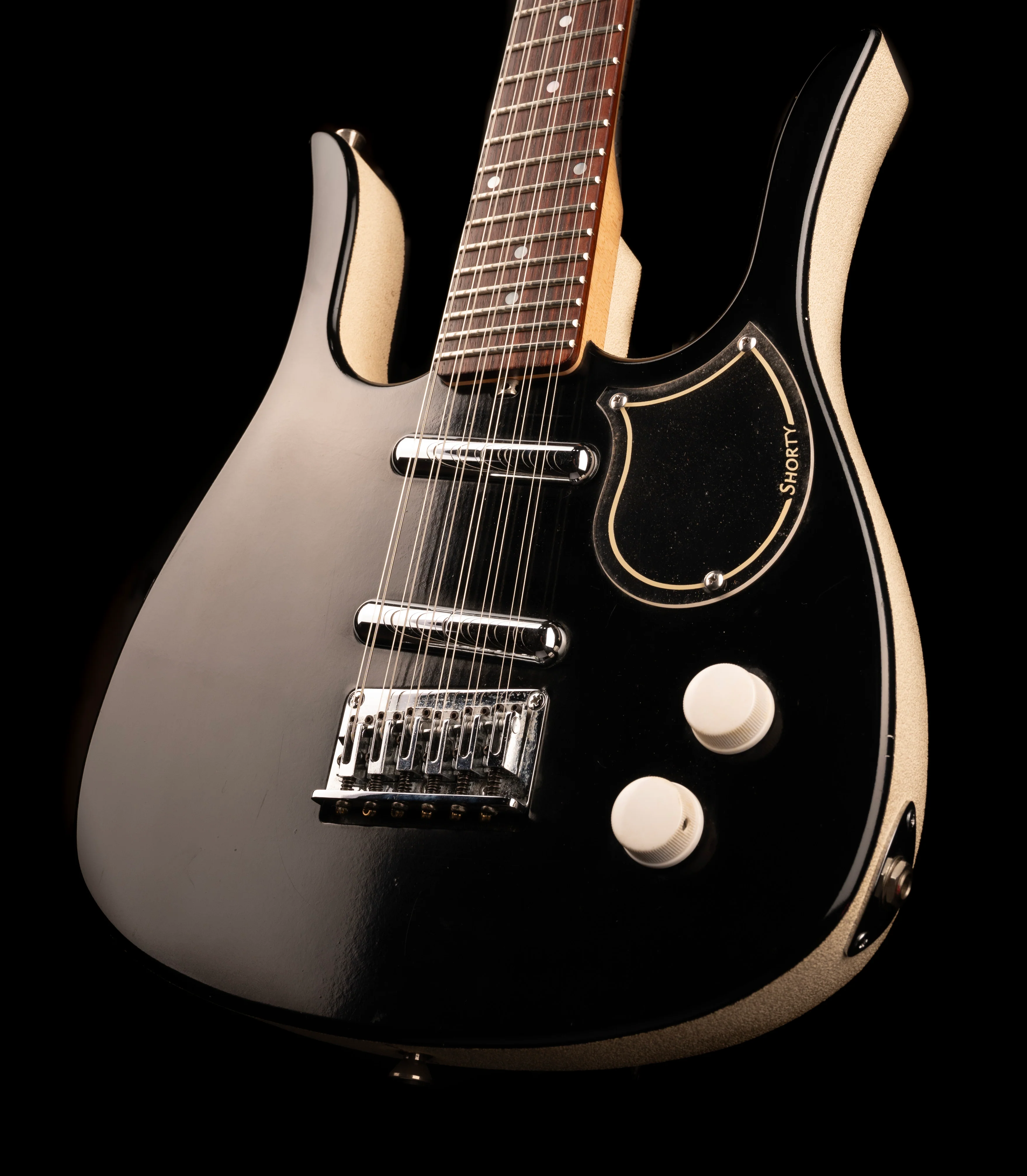 Used Jerry Jones Neptune Shorty 12-String Black With Gig Bag - Image 7