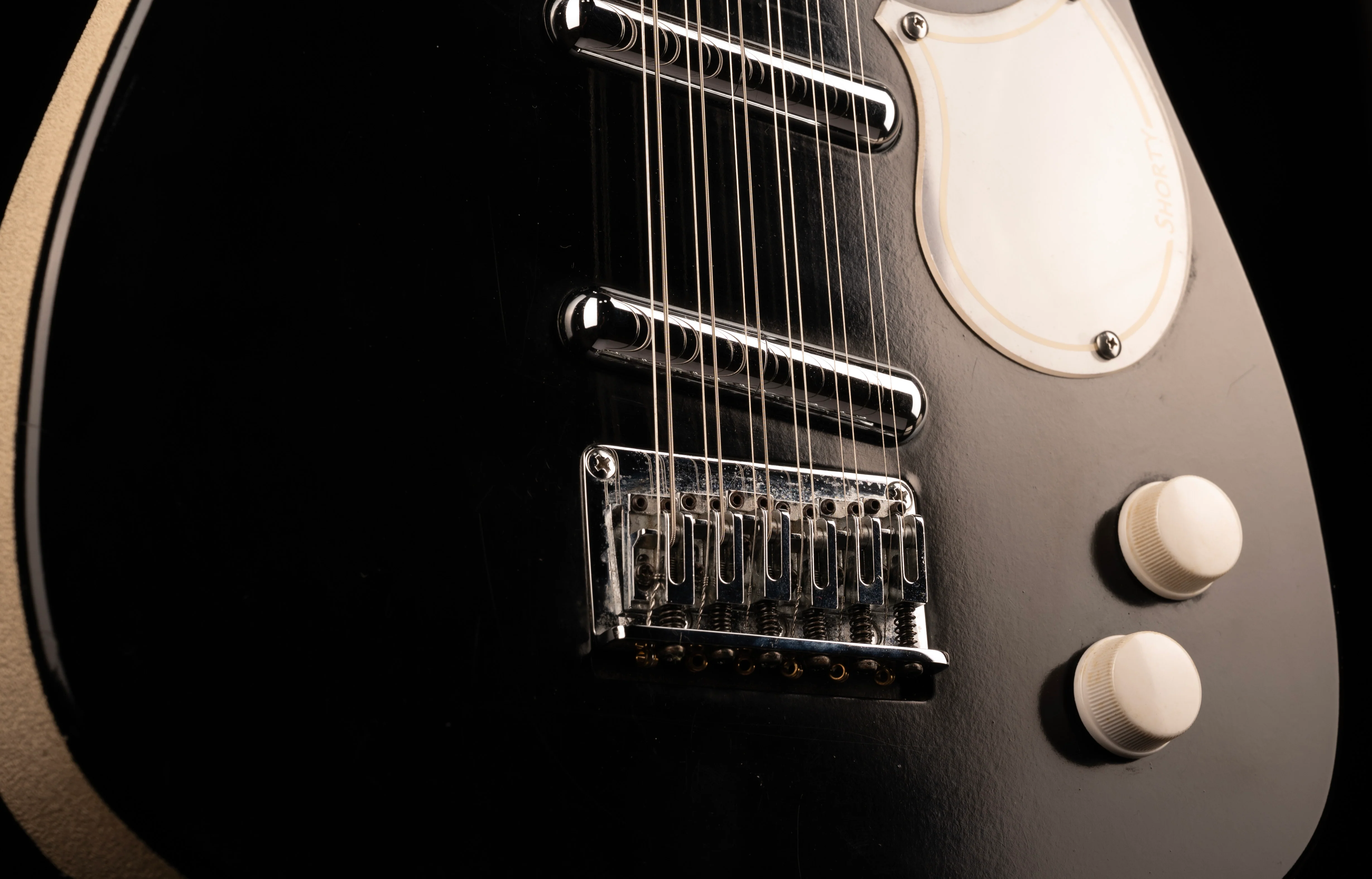 Used Jerry Jones Neptune Shorty 12-String Black With Gig Bag - Image 8