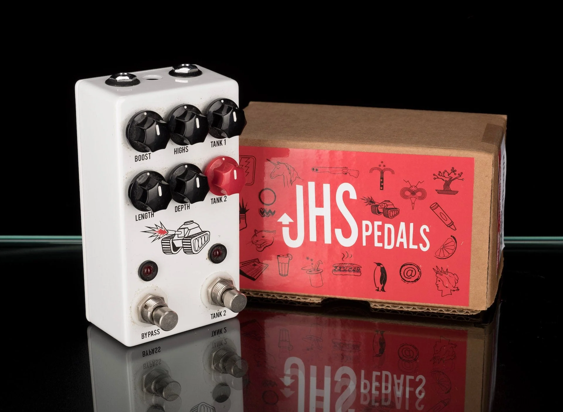 Used JHS Spring Tank Reverb with Box
