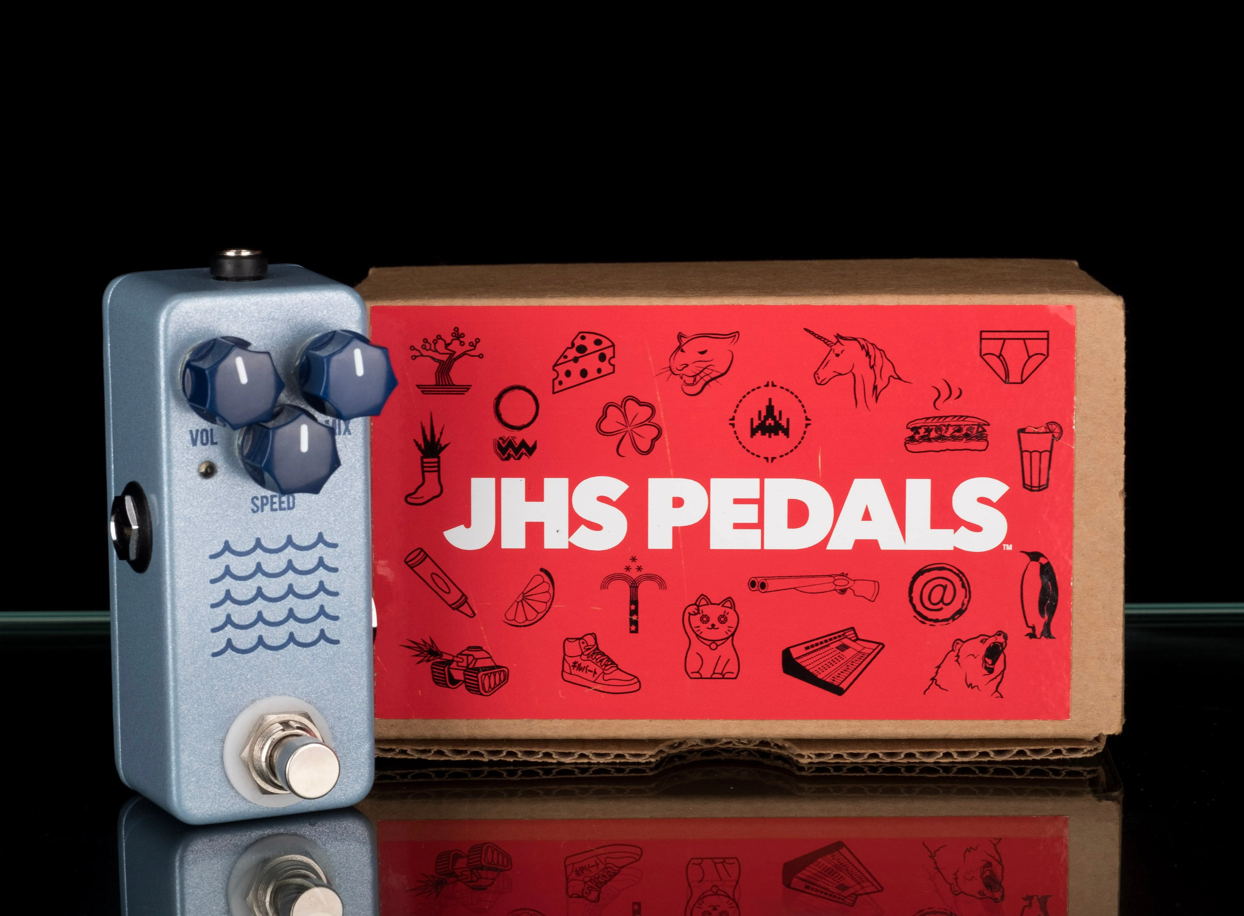 Used JHS Tidewater Tremolo Mini Guitar Effect Pedal With Box - Image 7