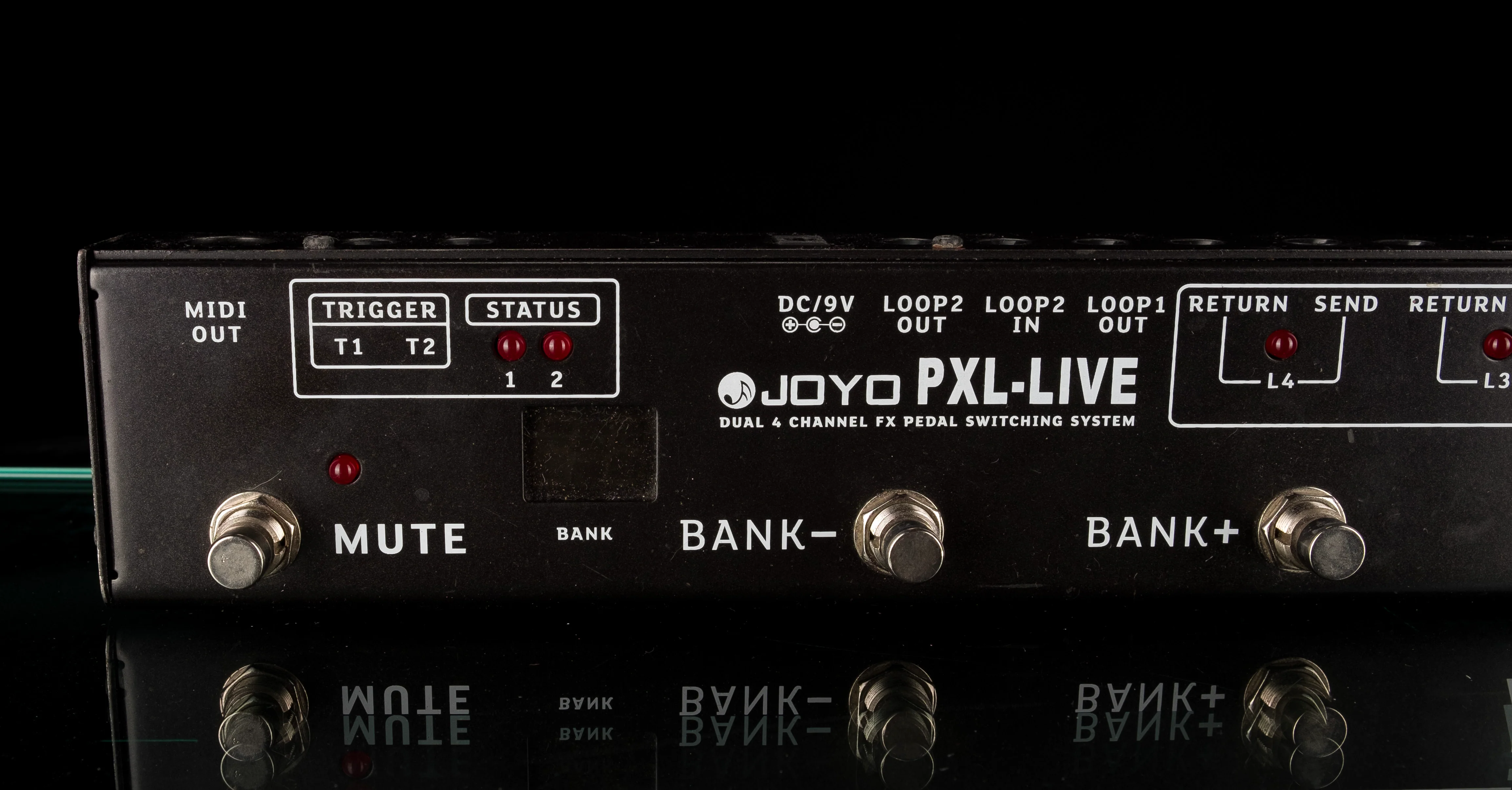 Used Joyo-PXL-LIVE Dual 4-Channel Programable Looper Footswitch Pedal Controller - Image 2