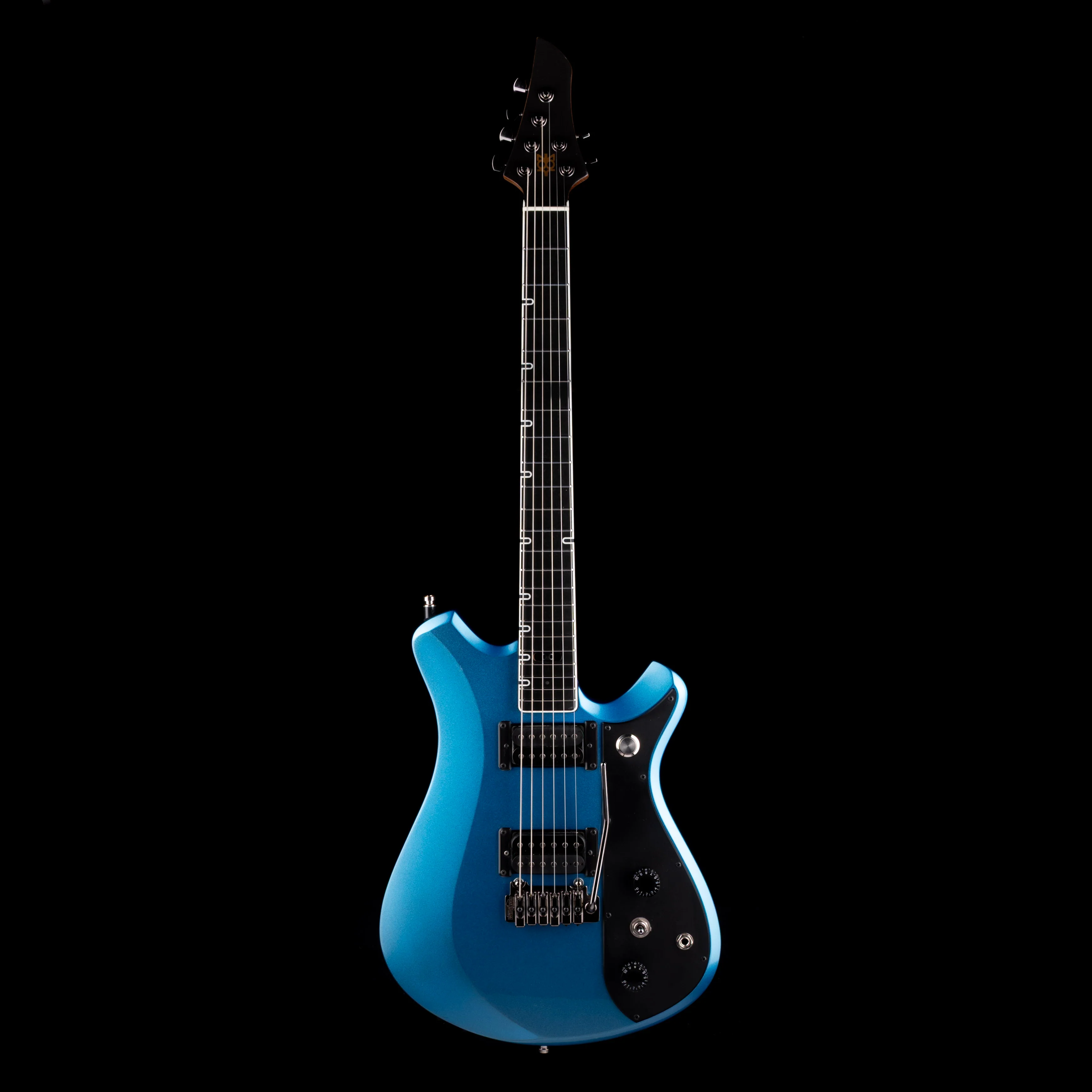Used Joz Guitars Phantasma Custom Dual Humbucker Pelham Blue With Gig Bag - Image 2