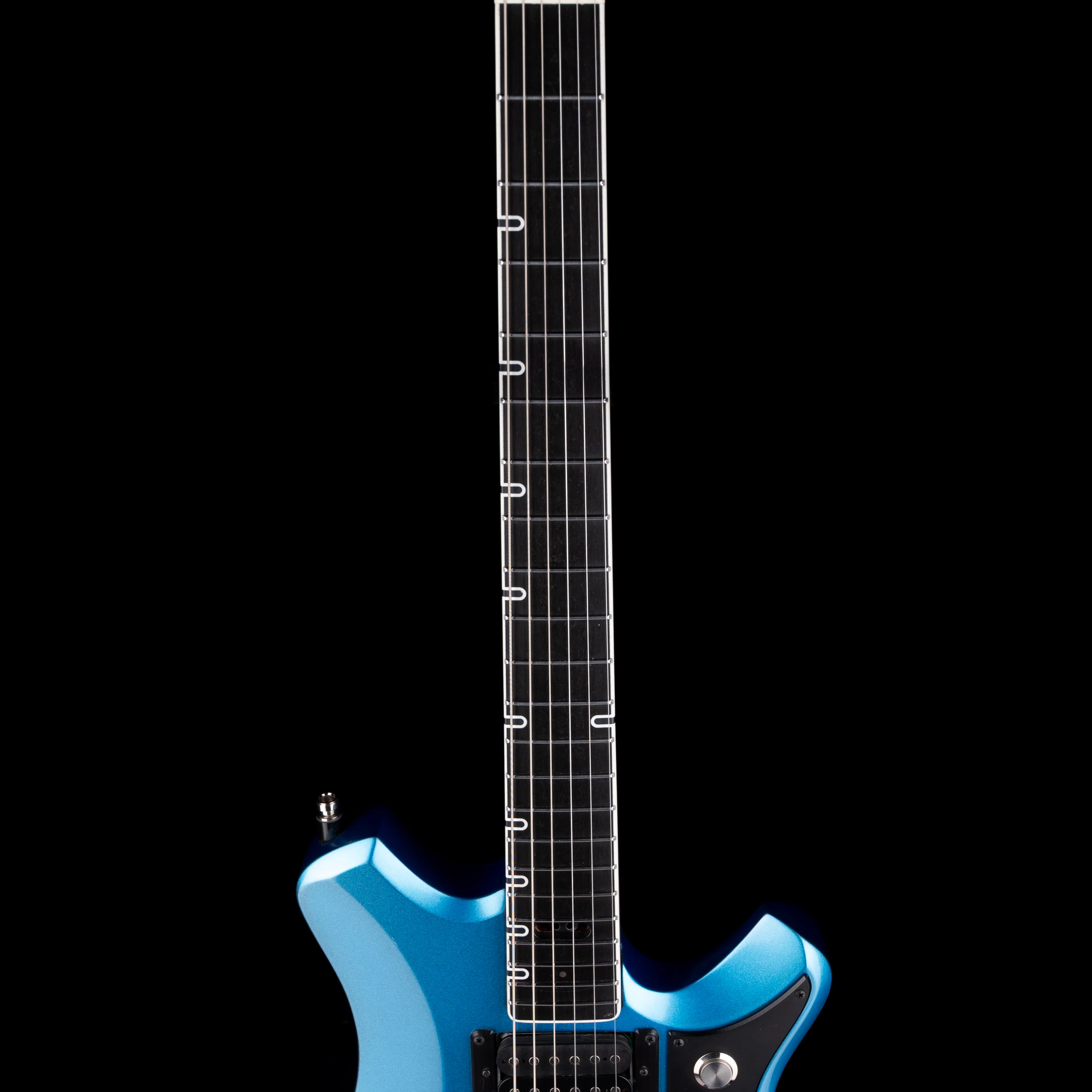 Used Joz Guitars Phantasma Custom Dual Humbucker Pelham Blue With Gig Bag - Image 7