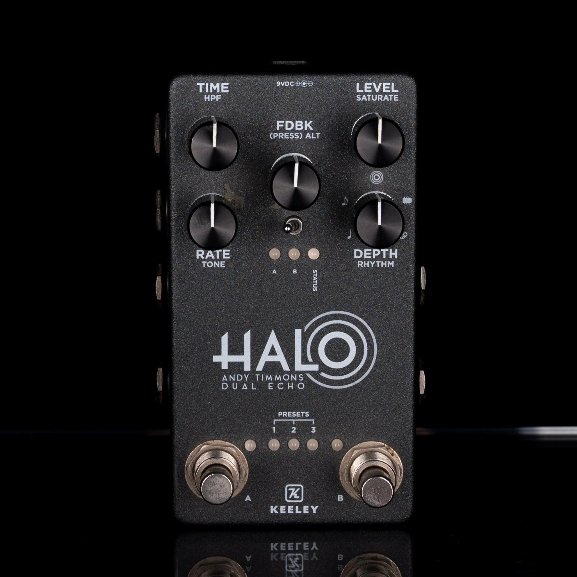 Used Keeley Halo Andy Timmons Dual Echo Delay Guitar Effect Pedal With Box - Image 2