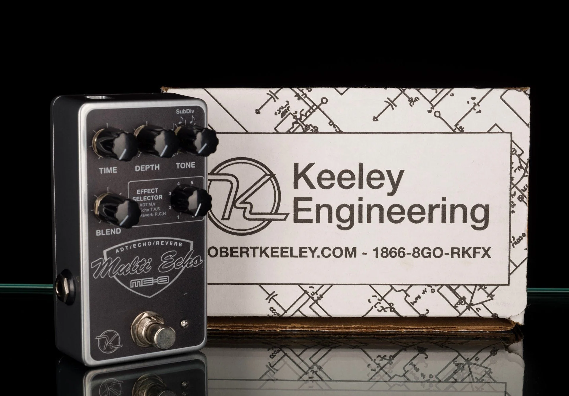 Used Keeley ME8 Multi Echo Guitar Effect Pedal With Box - Image 8