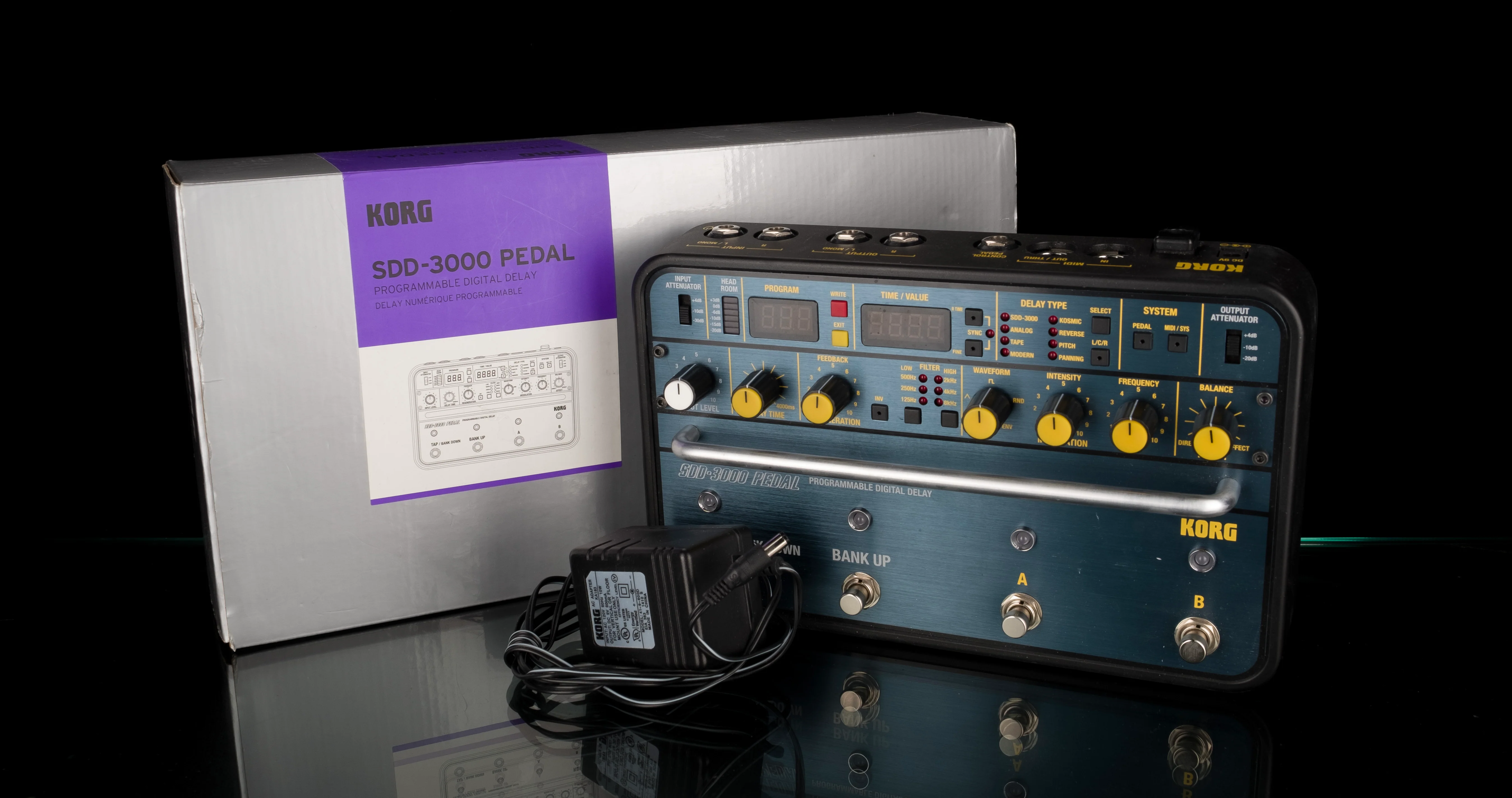 Used Korg SDD-3000 Programmable Digital Delay Pedal with Box
