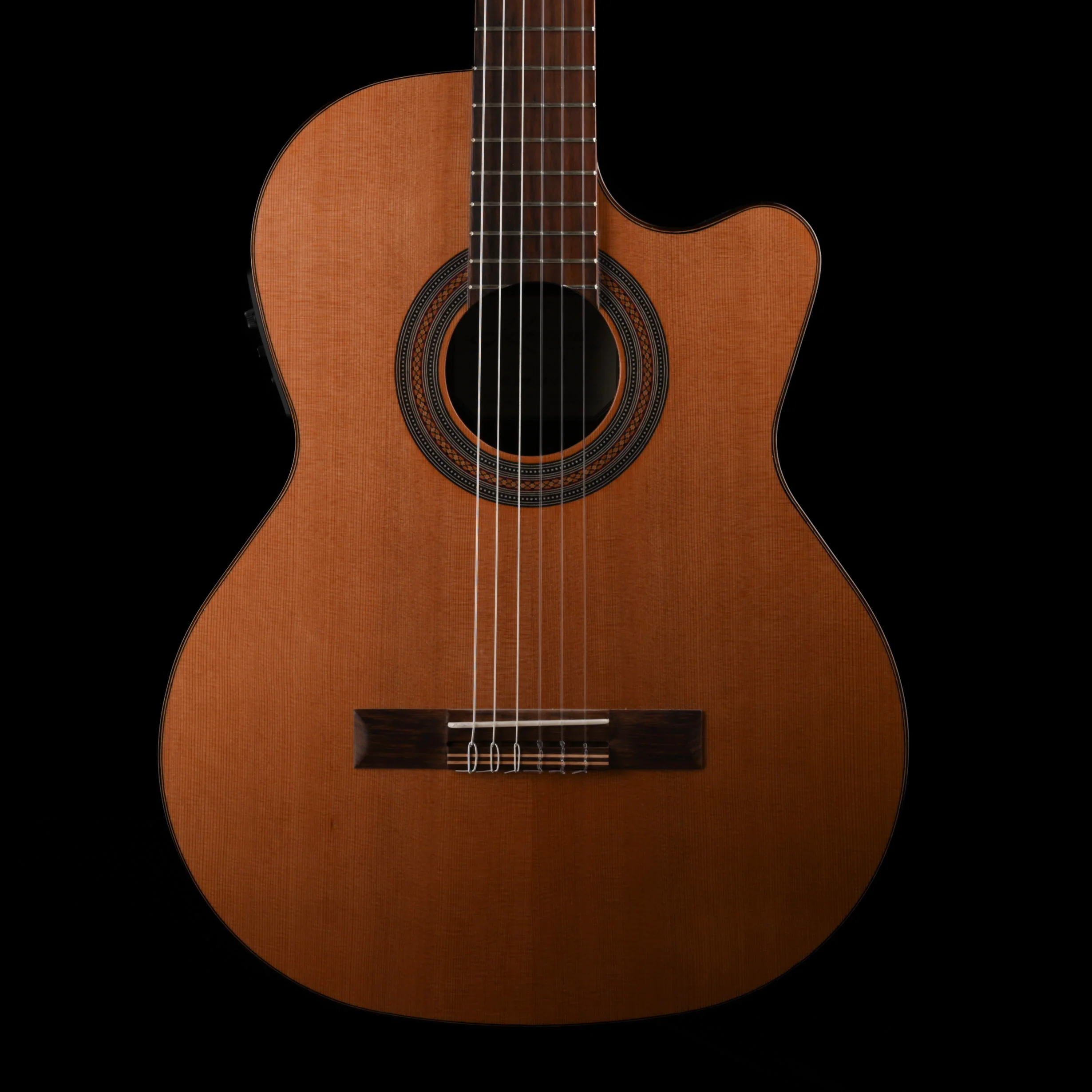 Used Kremona Fiesta F65CW Nylon Acoustic Electric Guitar Natural With Gig Bag