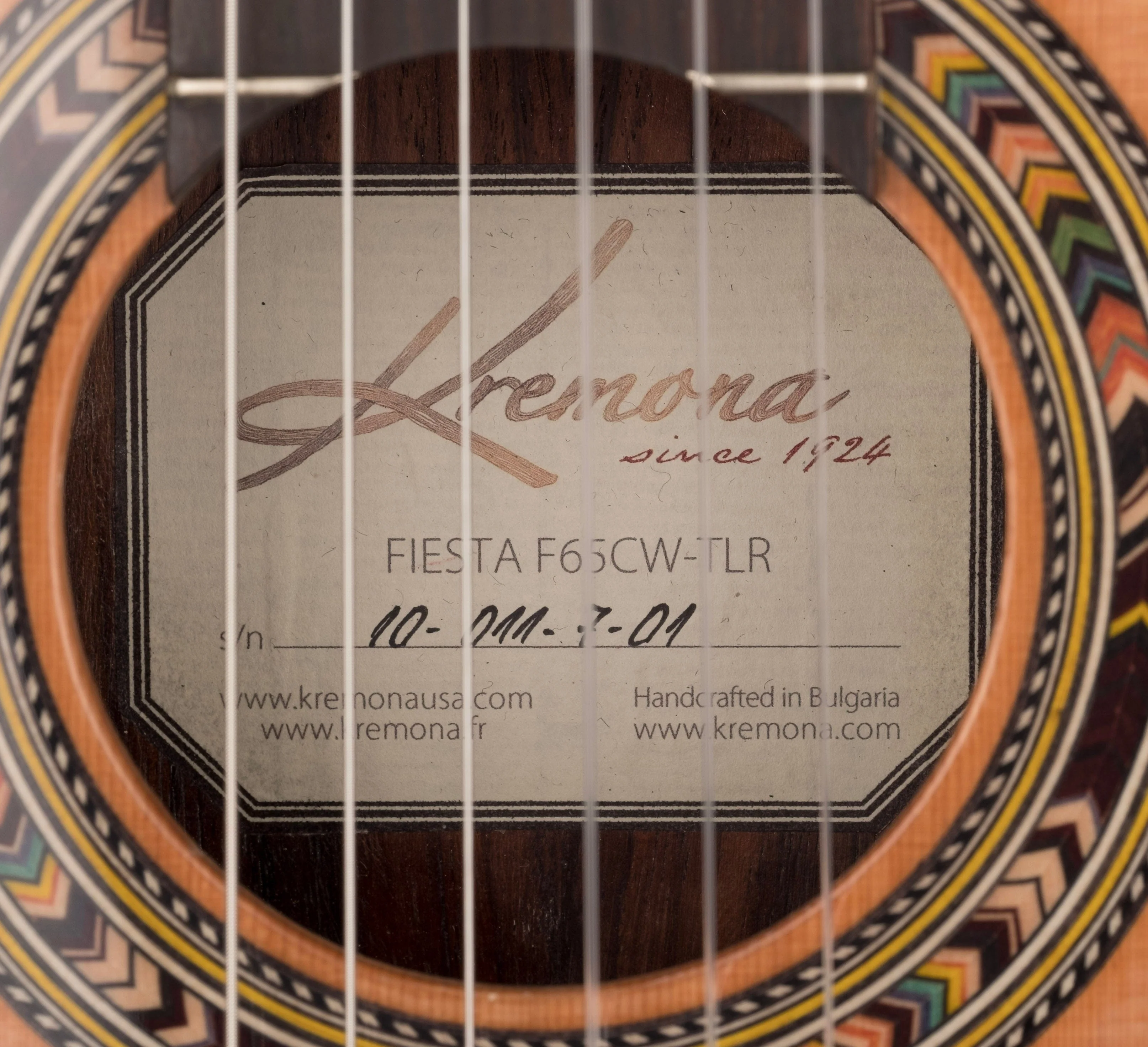 Used Kremona Performer Series Fiesta F65CW TLR Nylon String Acoustic Electric Guitar With Gig Bag - Image 11