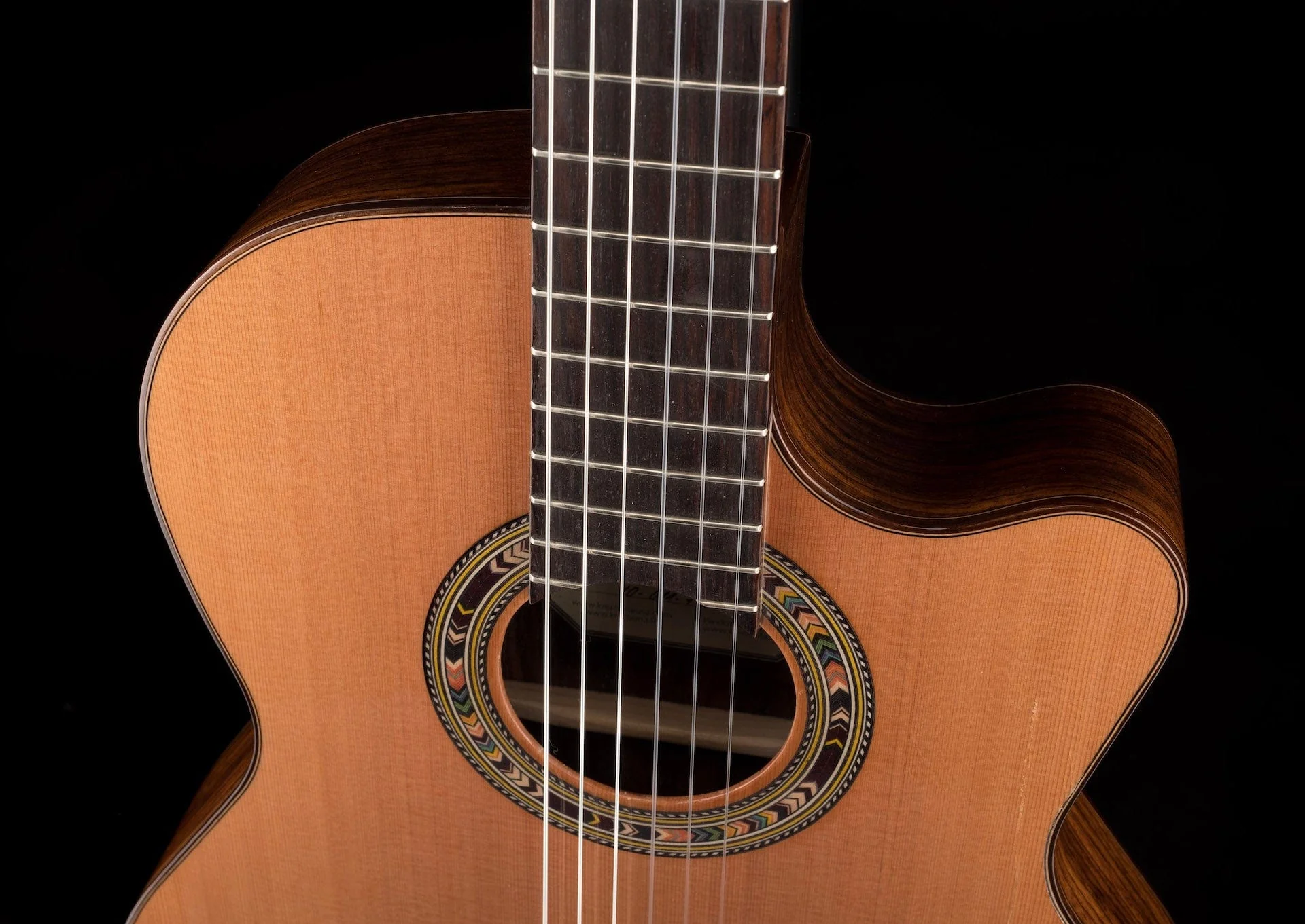 Used Kremona Performer Series Fiesta F65CW TLR Nylon String Acoustic Electric Guitar With Gig Bag - Image 3