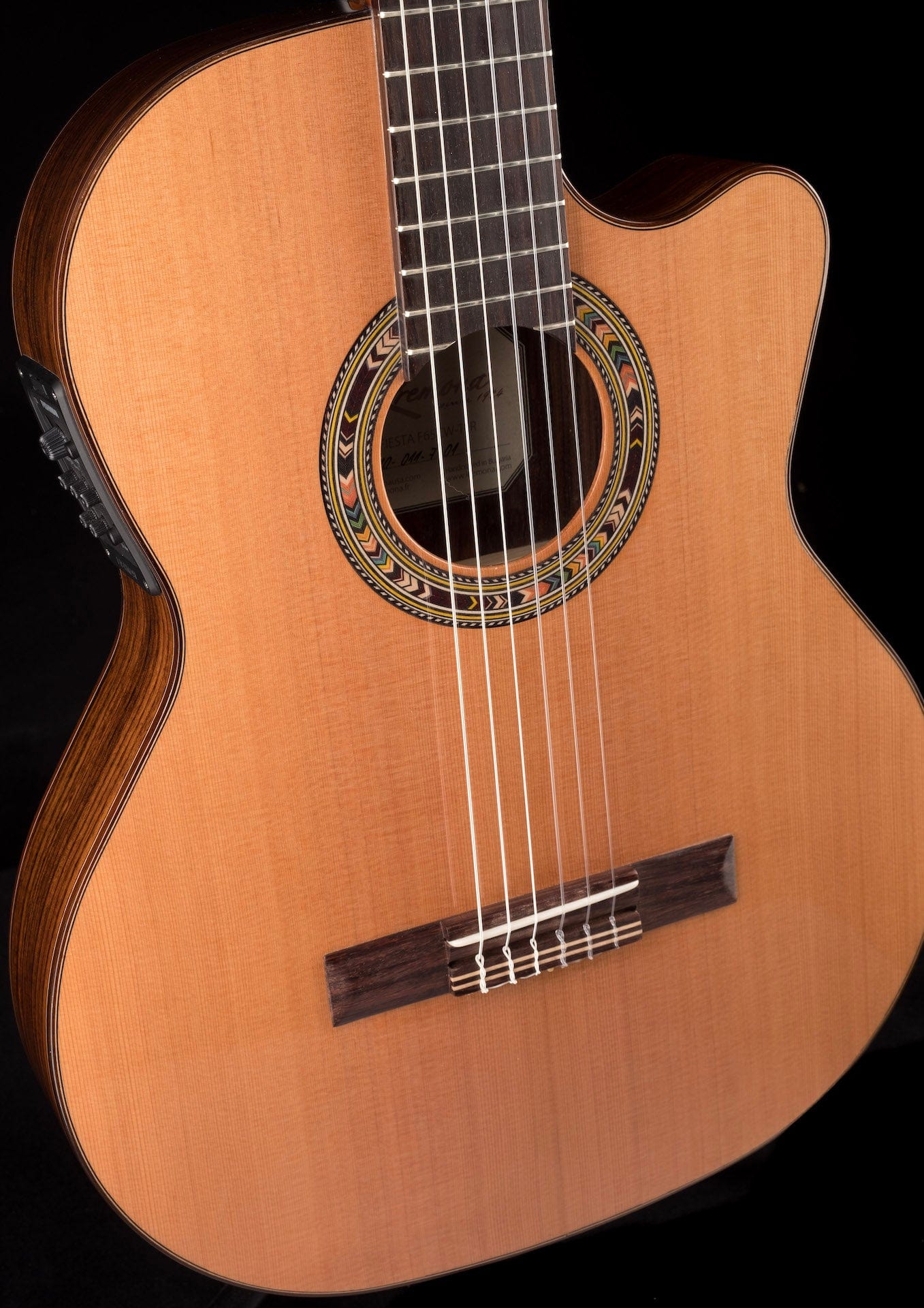 Used Kremona Performer Series Fiesta F65CW TLR Nylon String Acoustic Electric Guitar With Gig Bag - Image 9