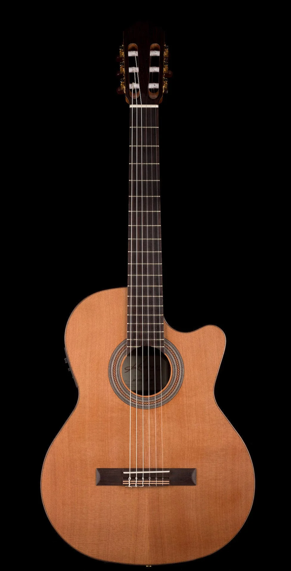 Used Kremona Soloist Series Fiesta F65CW Solid Cedar Top Nylon String Acoustic Electric Guitar With Gig Bag - Image 2
