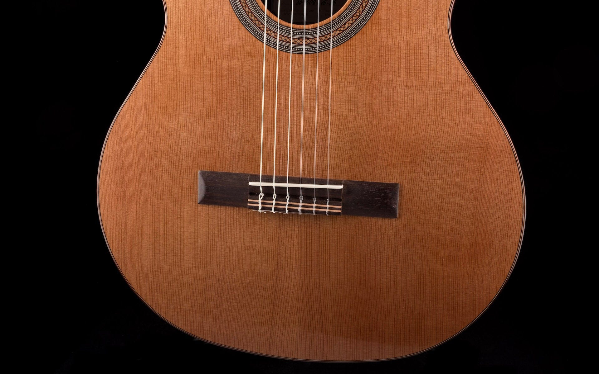 Used Kremona Soloist Series Fiesta F65CW Solid Cedar Top Nylon String Acoustic Electric Guitar With Gig Bag - Image 5