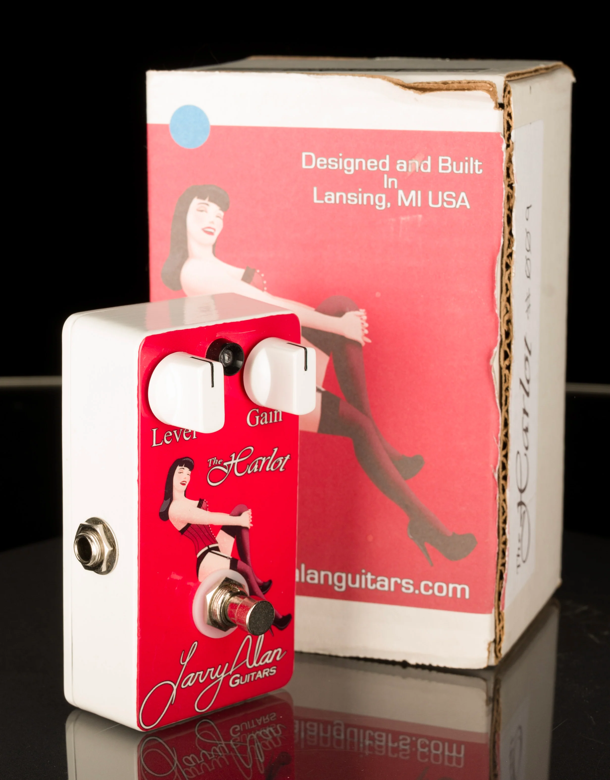 Used Larry Alan Guitars The Harlot Overdrive Pedal With Box