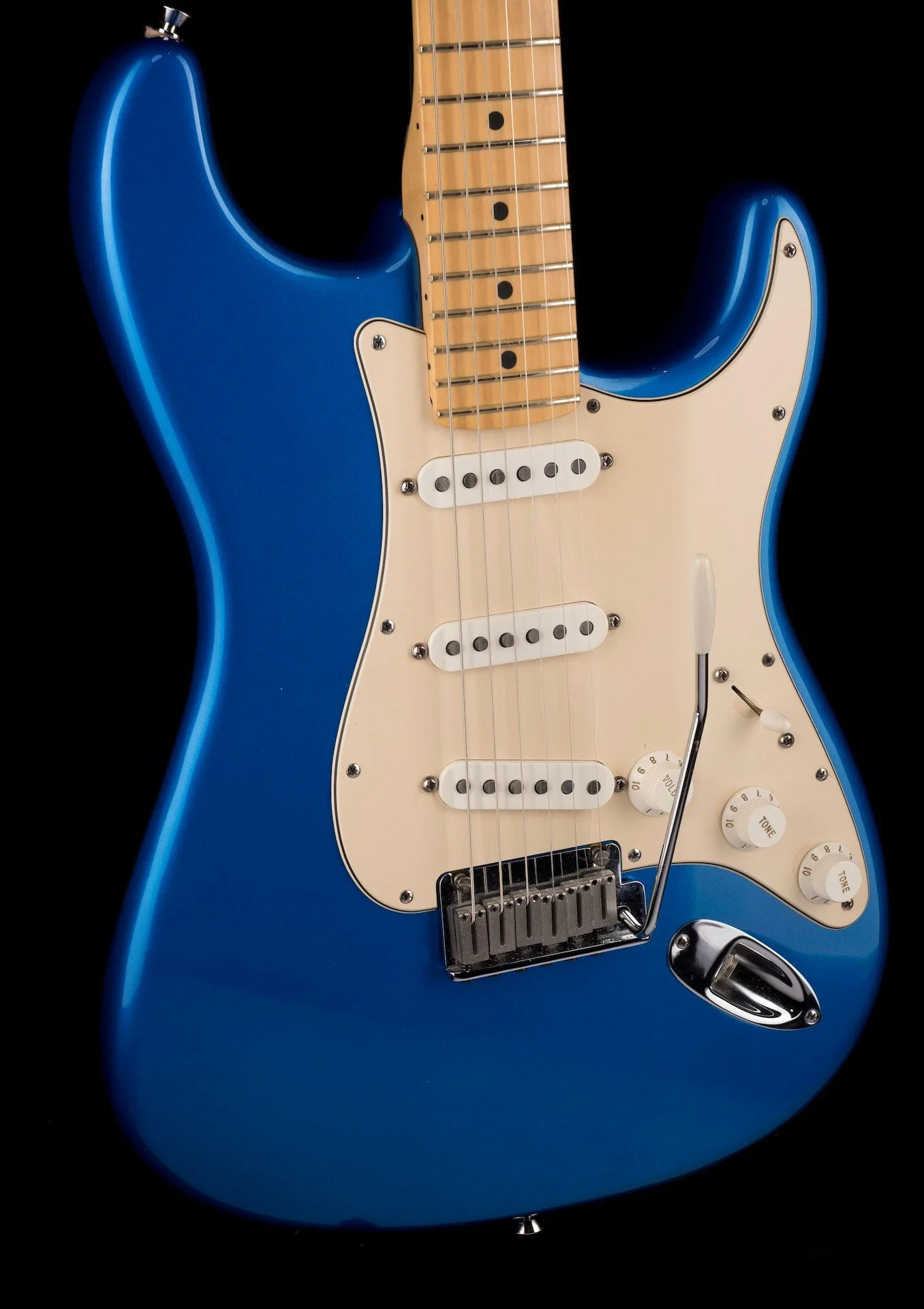 Used Fender Limited Edition 50th Anniversary American Series Stratocaster Blue Chrome with OHSC - Image 8
