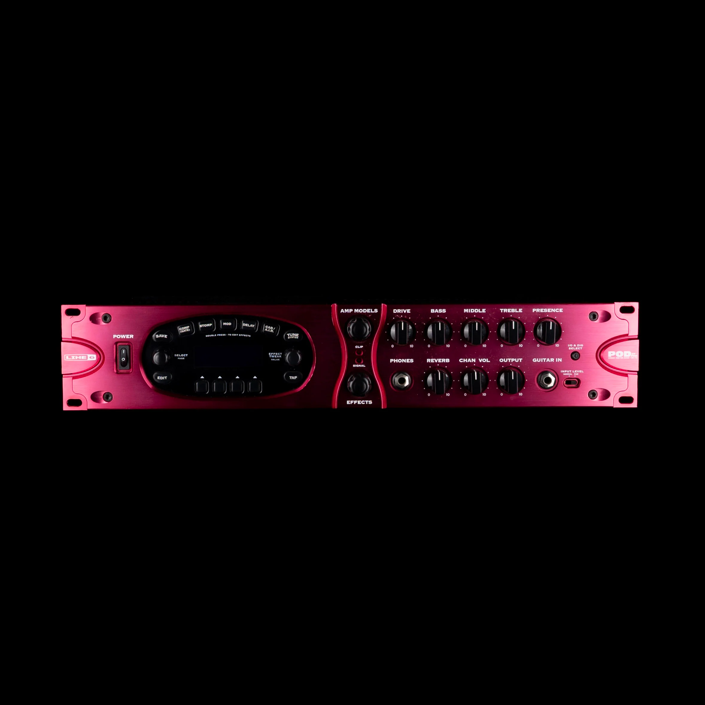 Used Line 6 POD XT Pro Multi-Effect Processor With FBV Custom Foot Long Board Controller