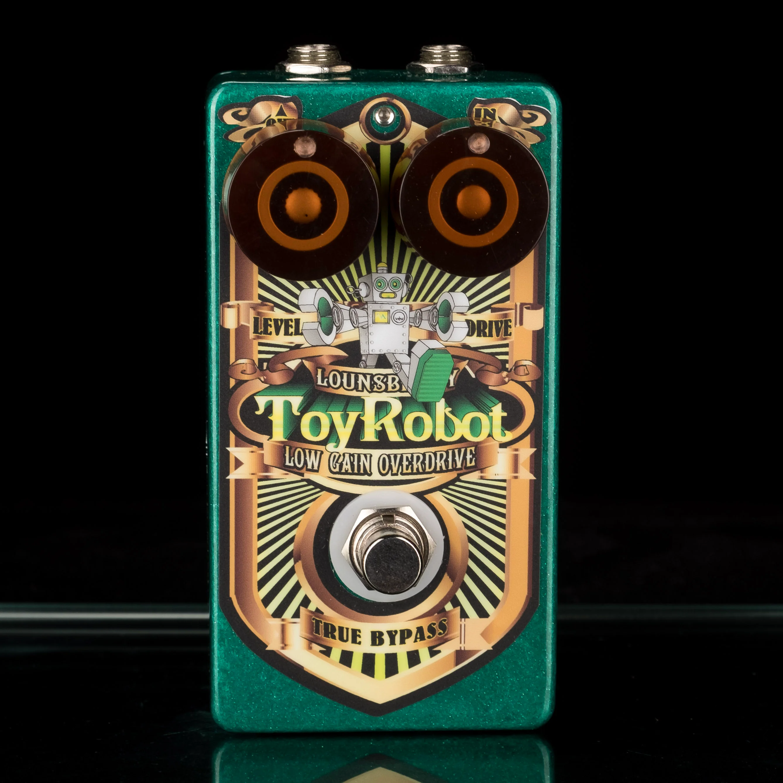 Used Lounsberry Pedals TRO-1 Toy Robot Low Gain Overdrive Pedal With Box - Image 2