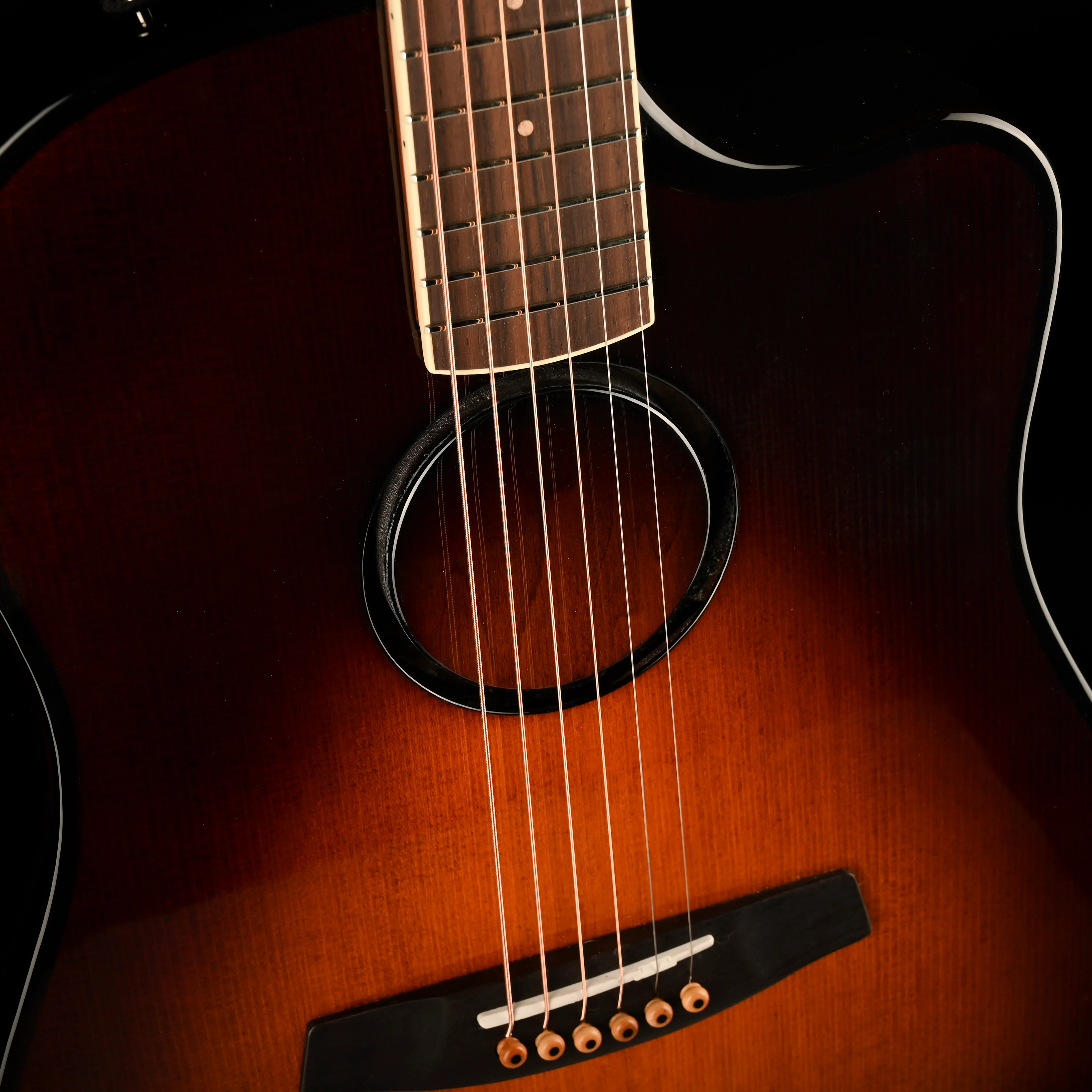 Used LR Baggs AEG-1 Sunburst Acoustic Electric Guitar With Softshell Case - Image 4