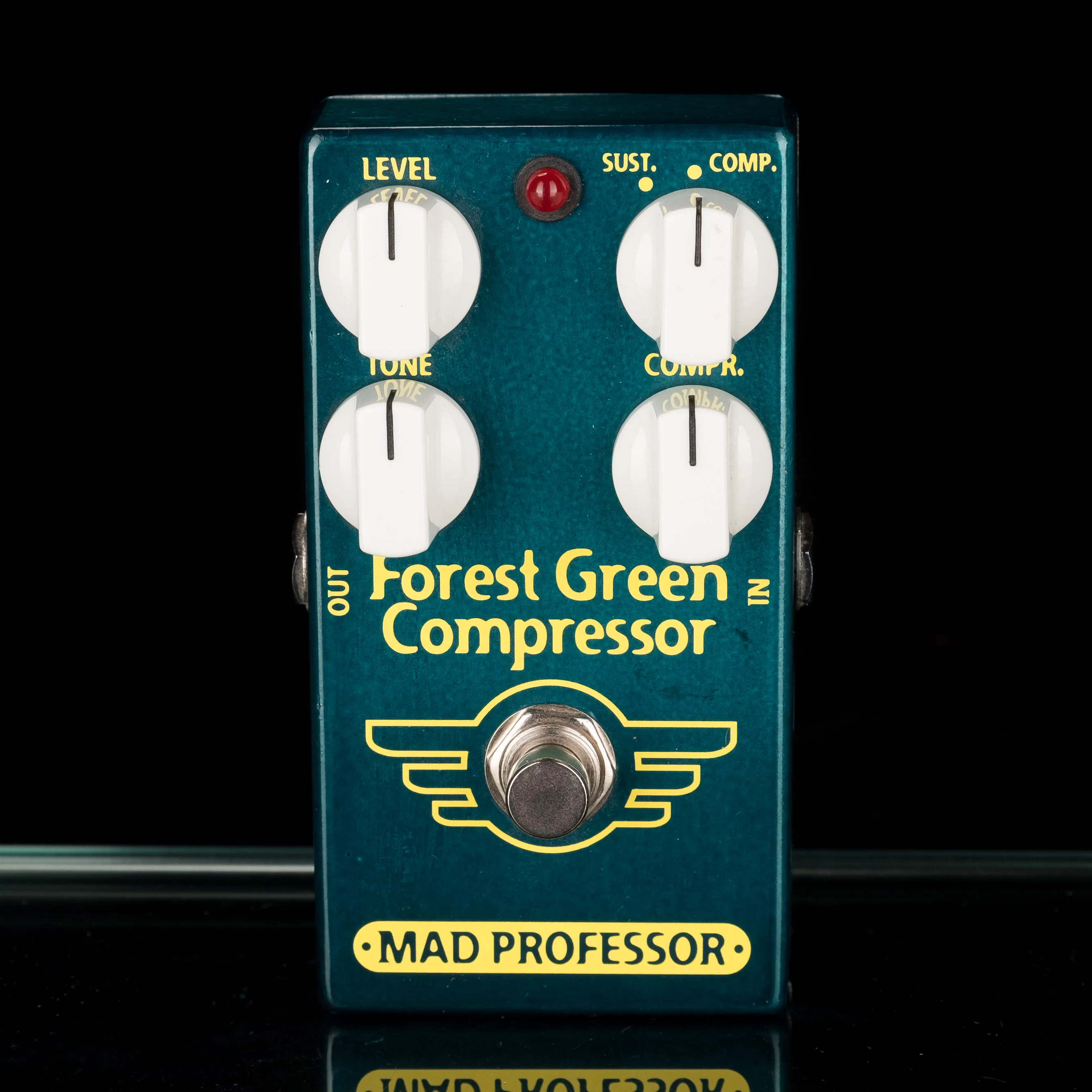 Used Mad Professor Forest Green Compressor Pedal With Box - Image 2