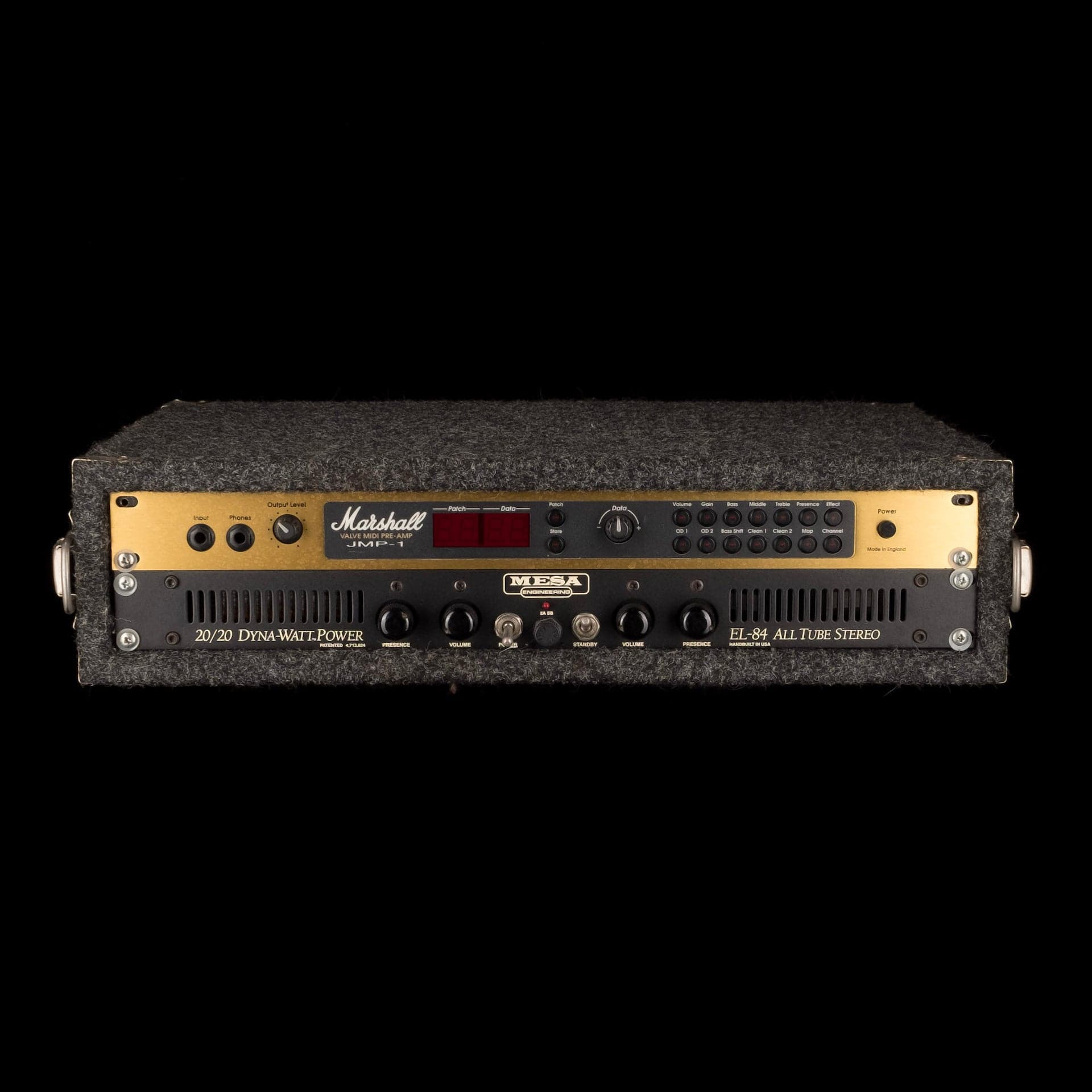 Used Marshall JMP-1 Valve MIDI Preamp and Mesa Boogie 20/20 Dyna Watt Power Amp with Rack