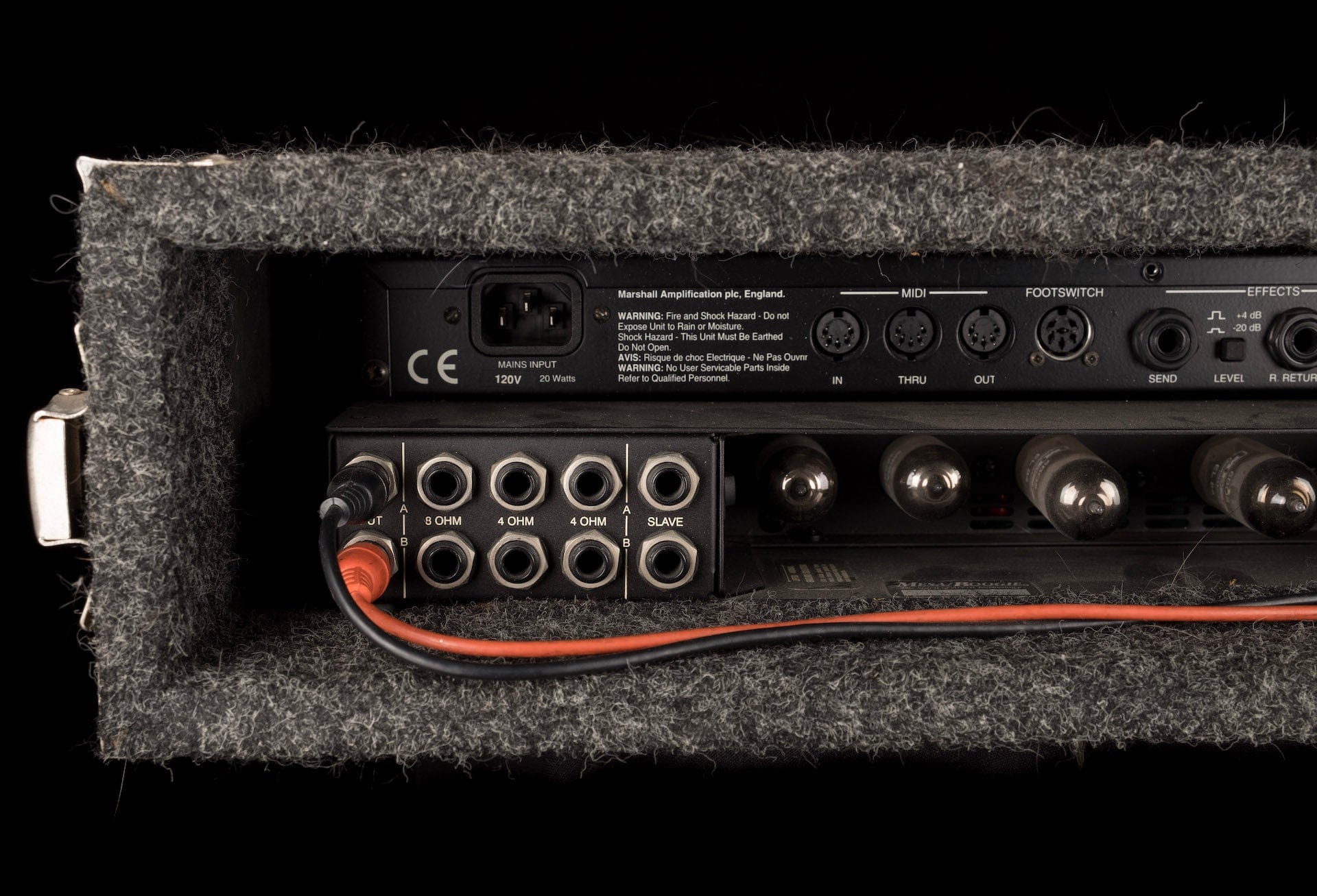 Used Marshall JMP-1 Valve MIDI Preamp and Mesa Boogie 20/20 Dyna Watt Power Amp with Rack - Image 8