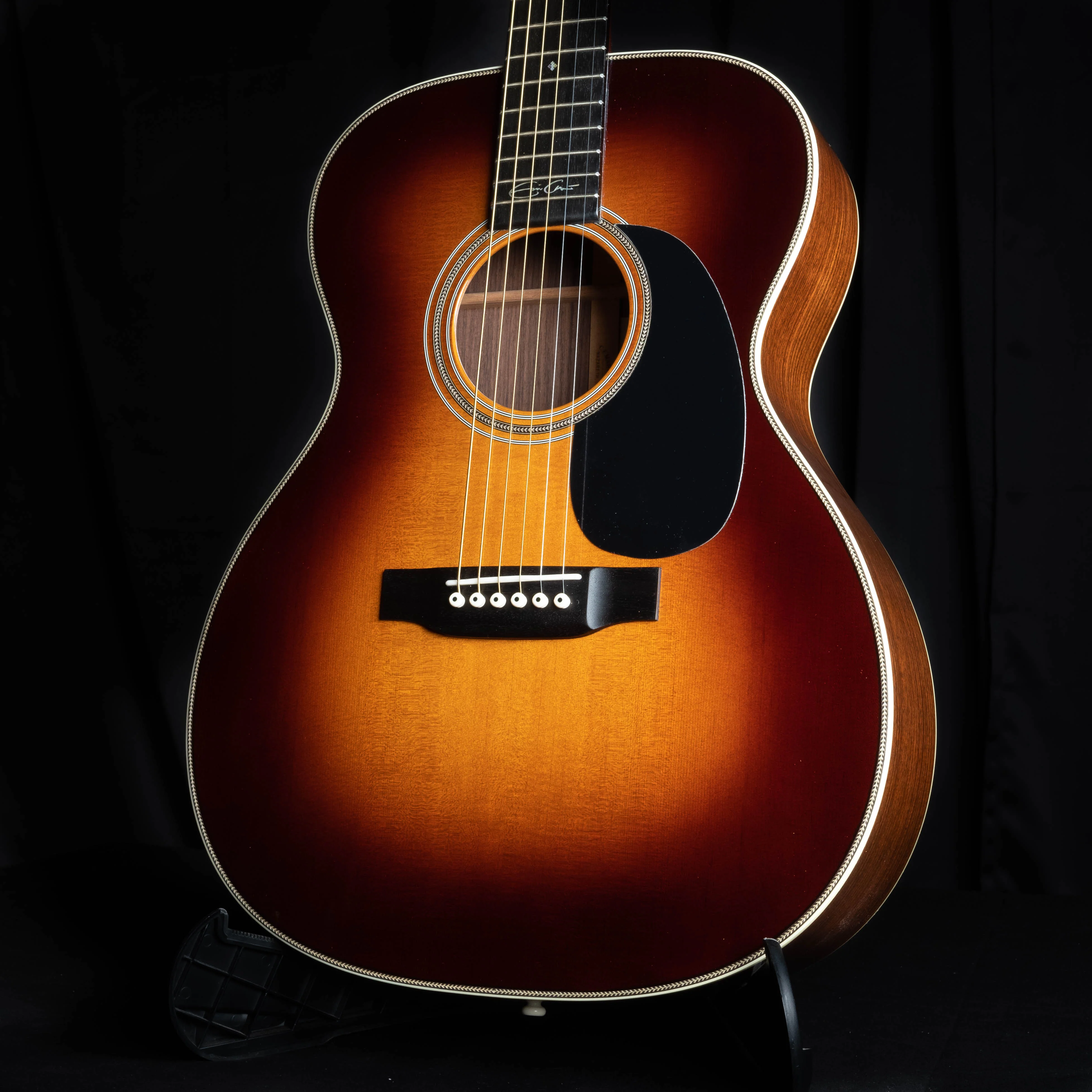 Used '17 Martin 000-28EC Eric Clapton Signature Model Sunburst Acoustic Guitar w OHSC - Image 6