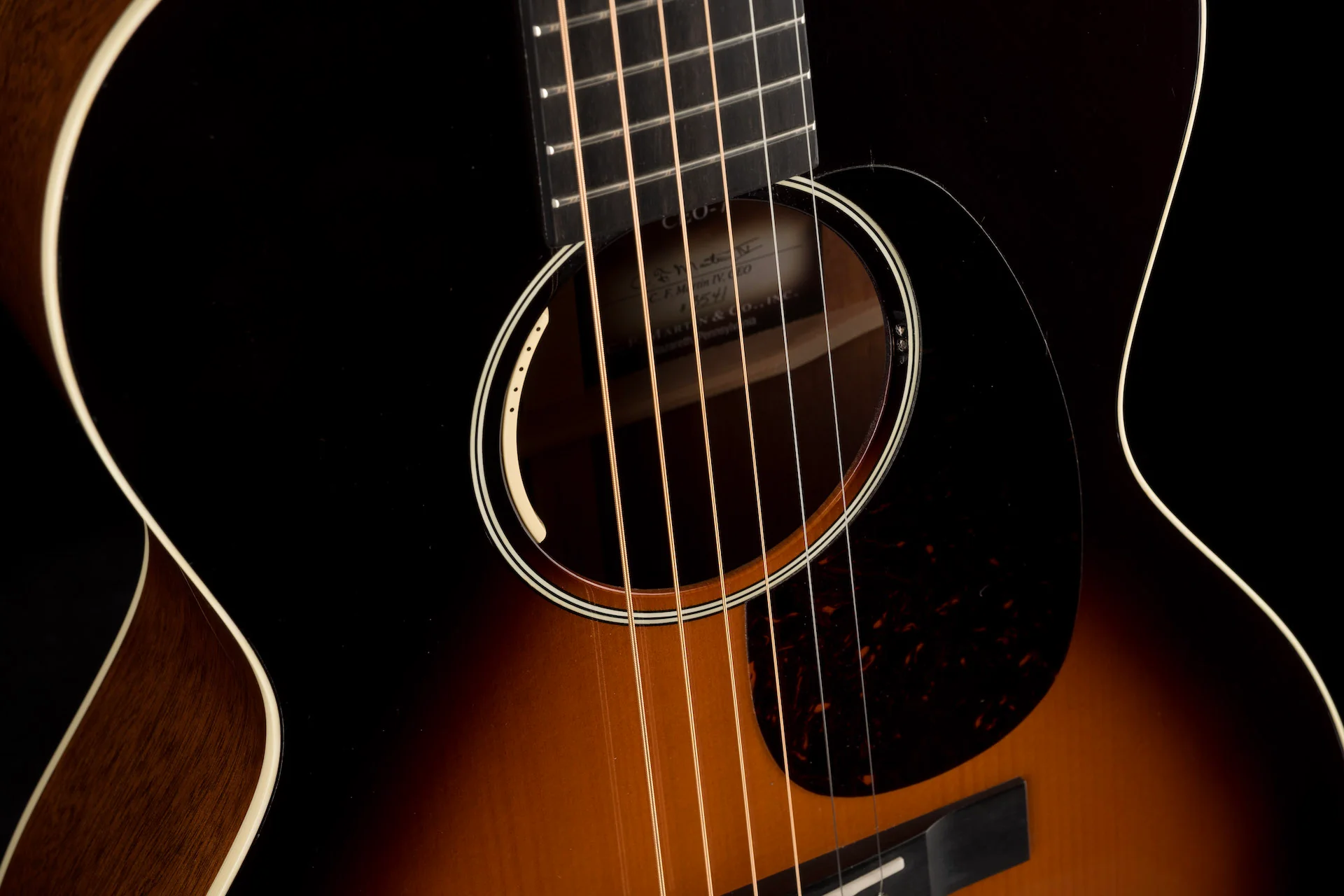 Used 2019 Martin CEO-7 Acoustic Electric Guitar Sunburst with OHSC - Image 7