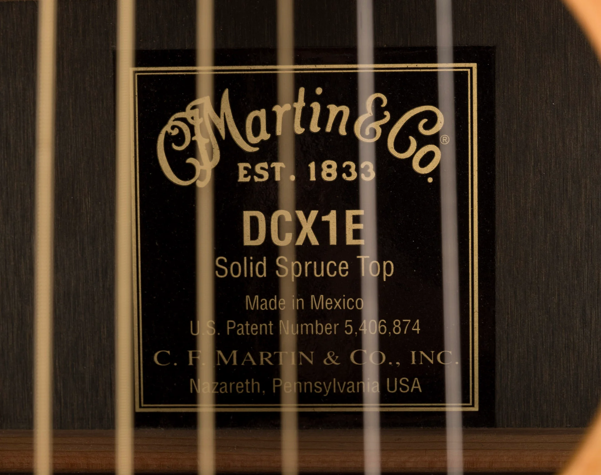 Used Martin DCX1E Acoustic Electric Guitar With Case - Image 9