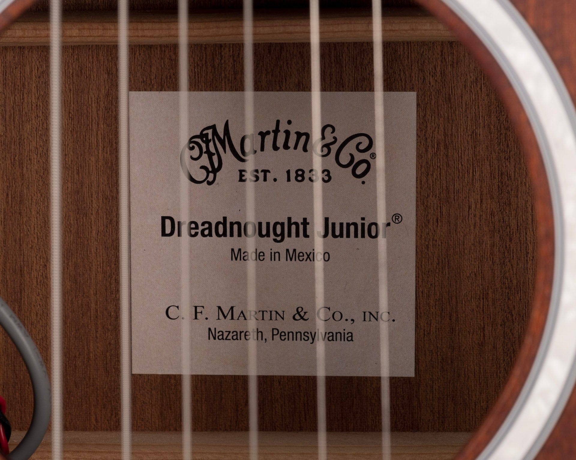 Used Martin Dreadnought Junior Mahogany With Gig Bag - Image 10