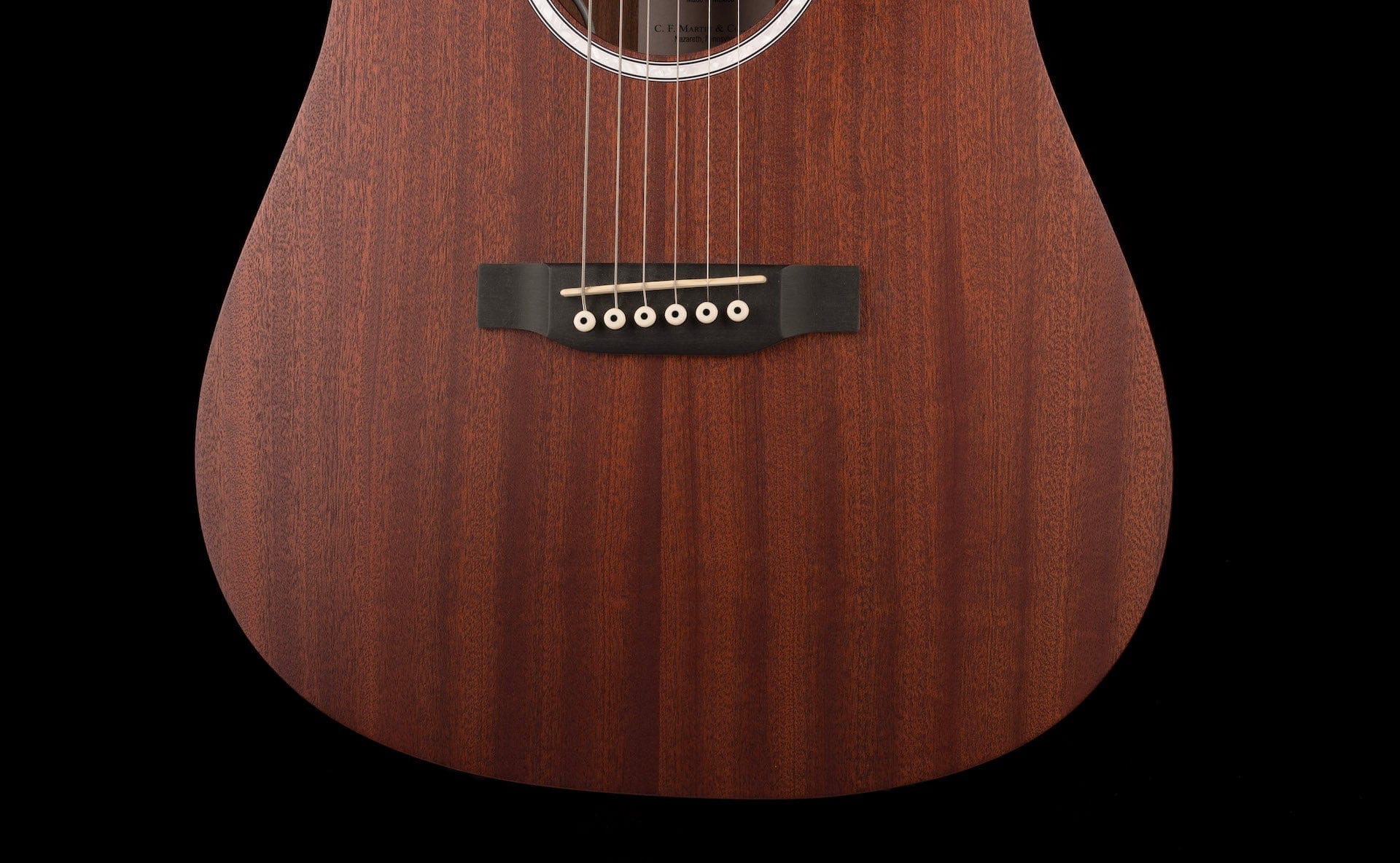 Used Martin Dreadnought Junior Mahogany With Gig Bag - Image 5
