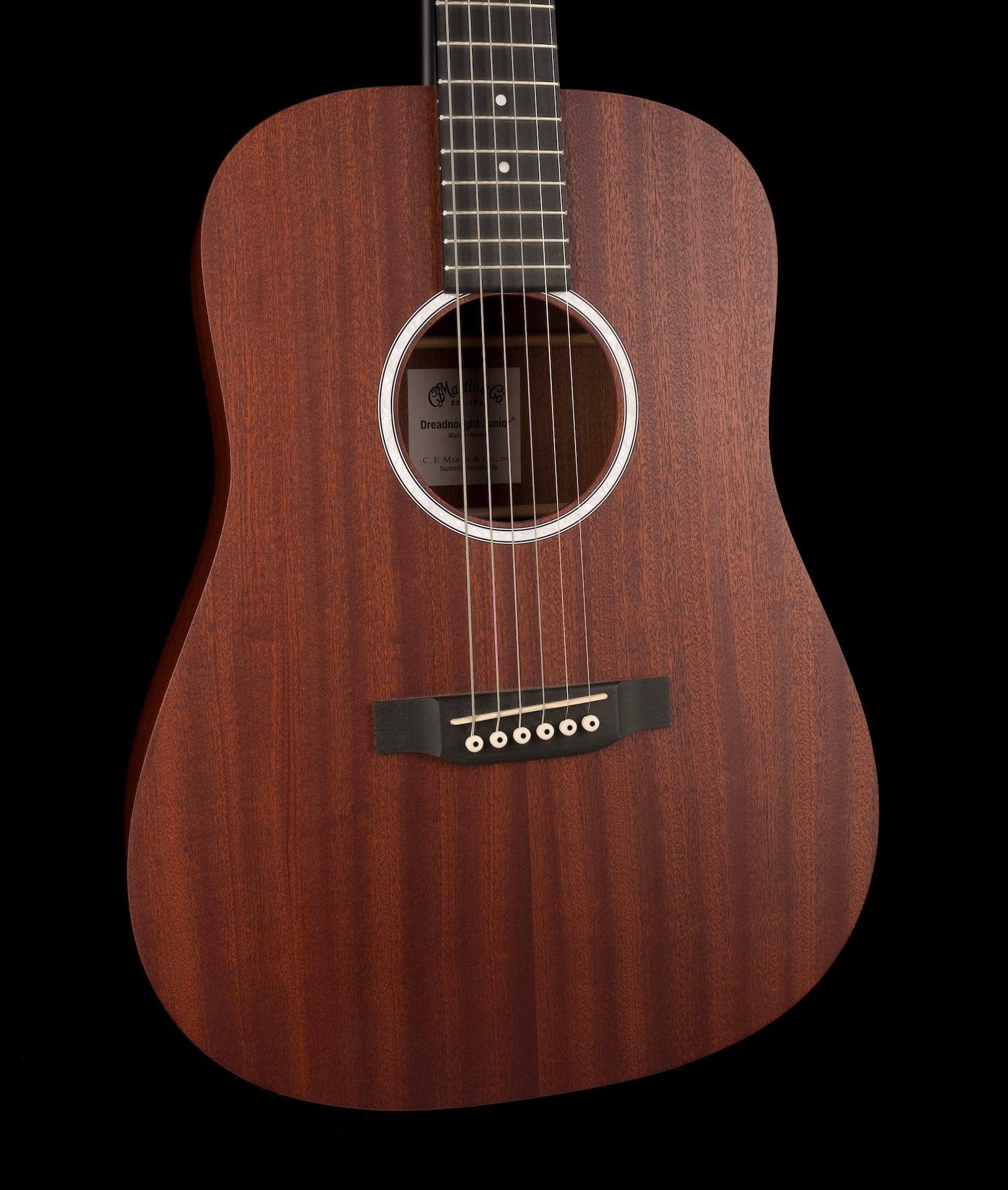 Used Martin Dreadnought Junior Mahogany With Gig Bag - Image 7