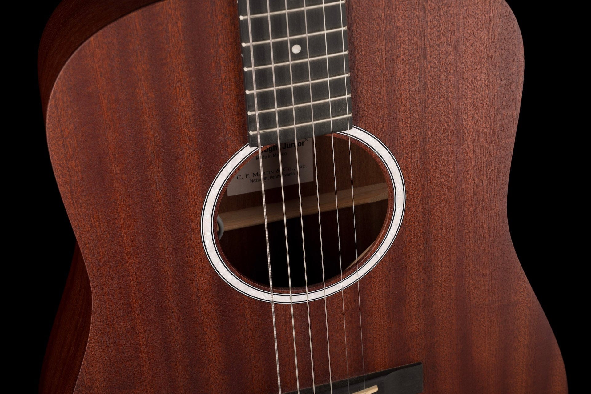 Used Martin Dreadnought Junior Mahogany With Gig Bag - Image 8