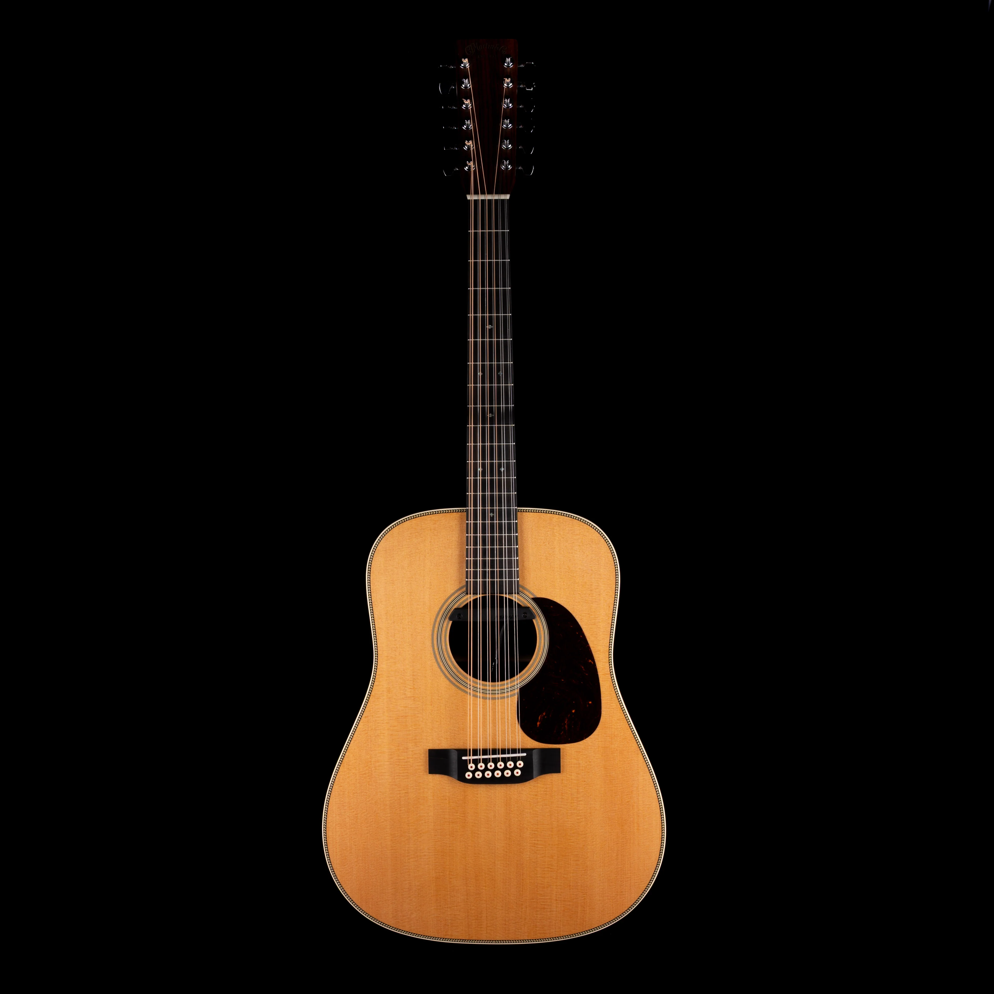 Used Martin HD12-28 Natural With Fishman Rare Earth Magnetic Pickup Acoustic Electric Guitar With OHSC - Image 2