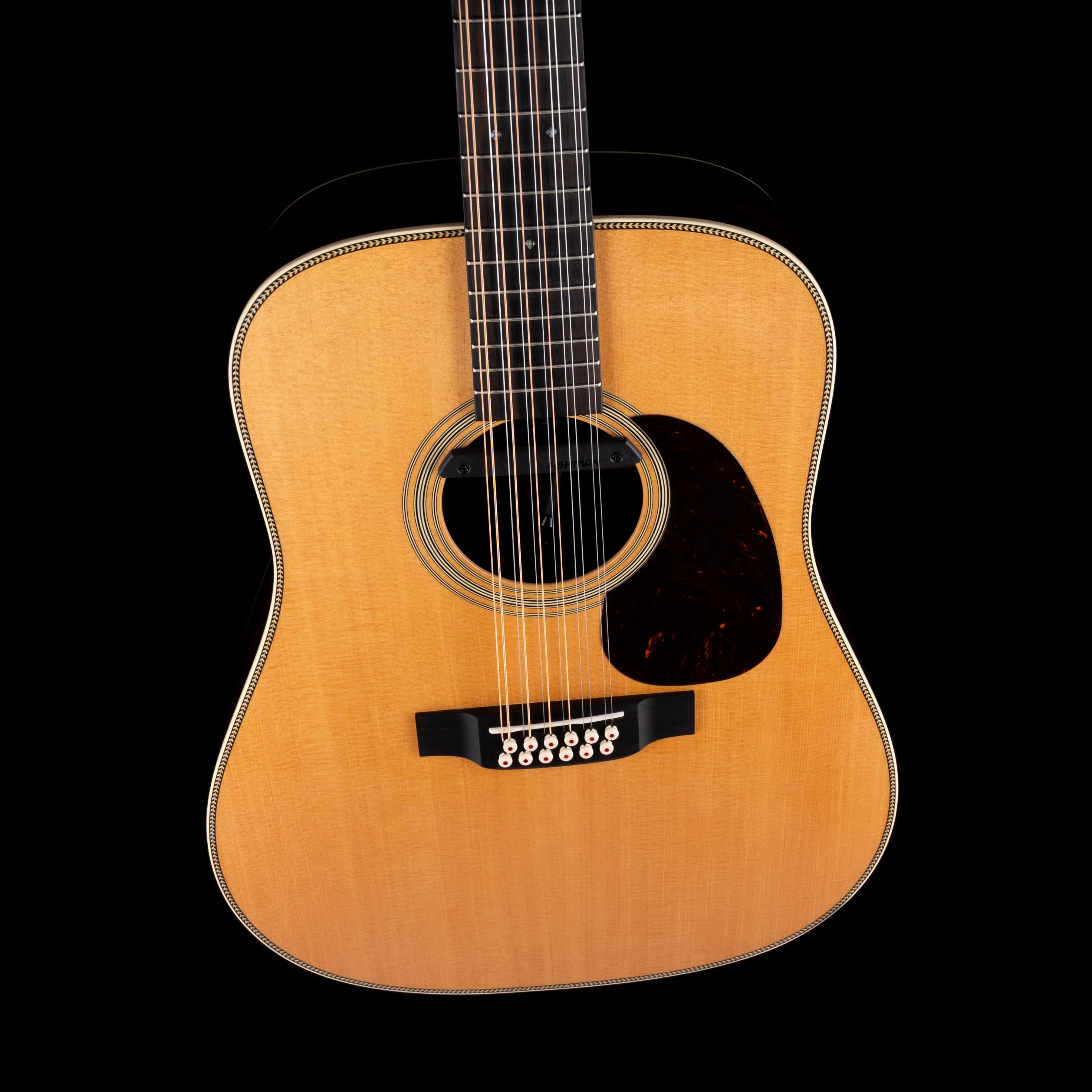 Used Martin HD12-28 Natural With Fishman Rare Earth Magnetic Pickup Acoustic Electric Guitar With OHSC - Image 3