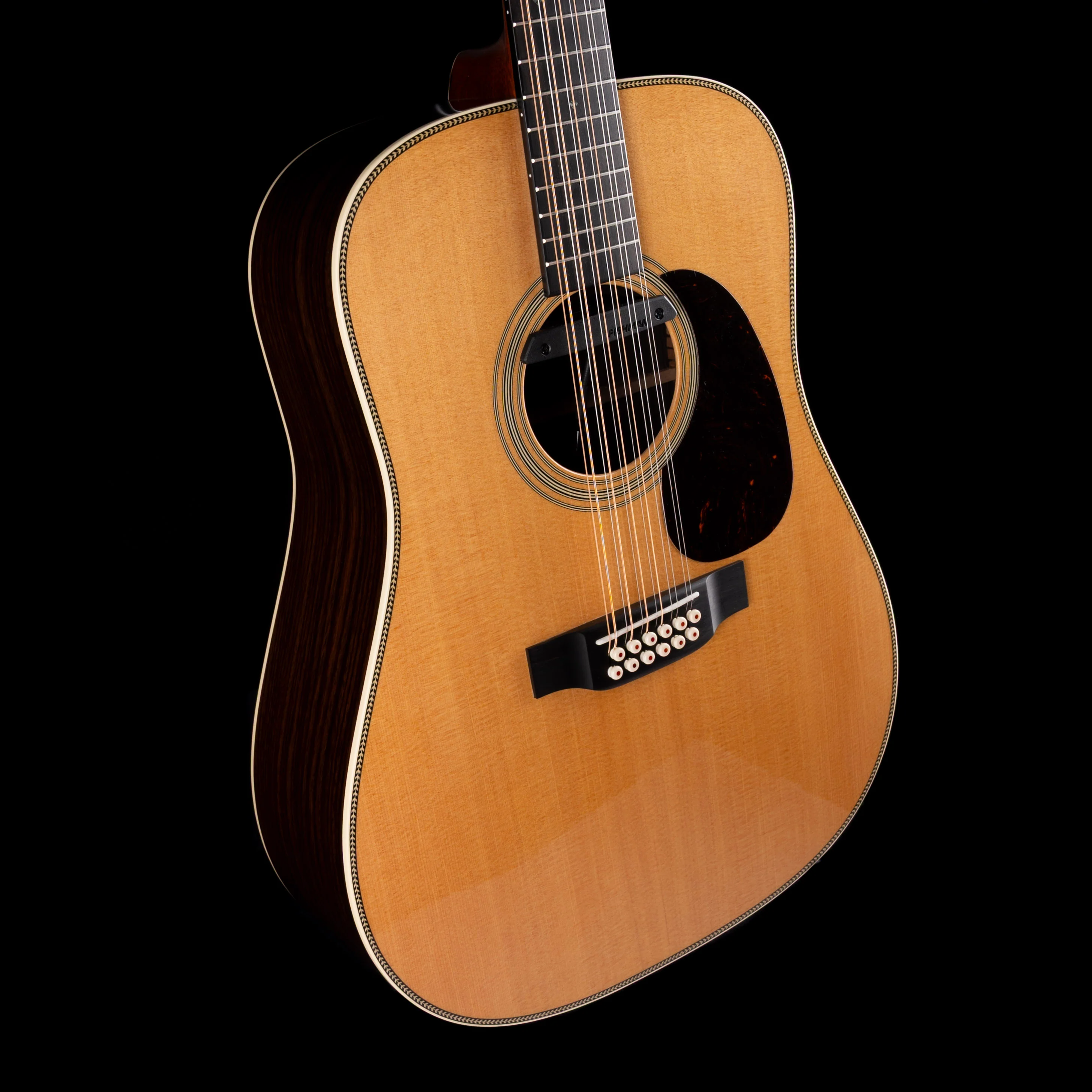 Used Martin HD12-28 Natural With Fishman Rare Earth Magnetic Pickup Acoustic Electric Guitar With OHSC - Image 6