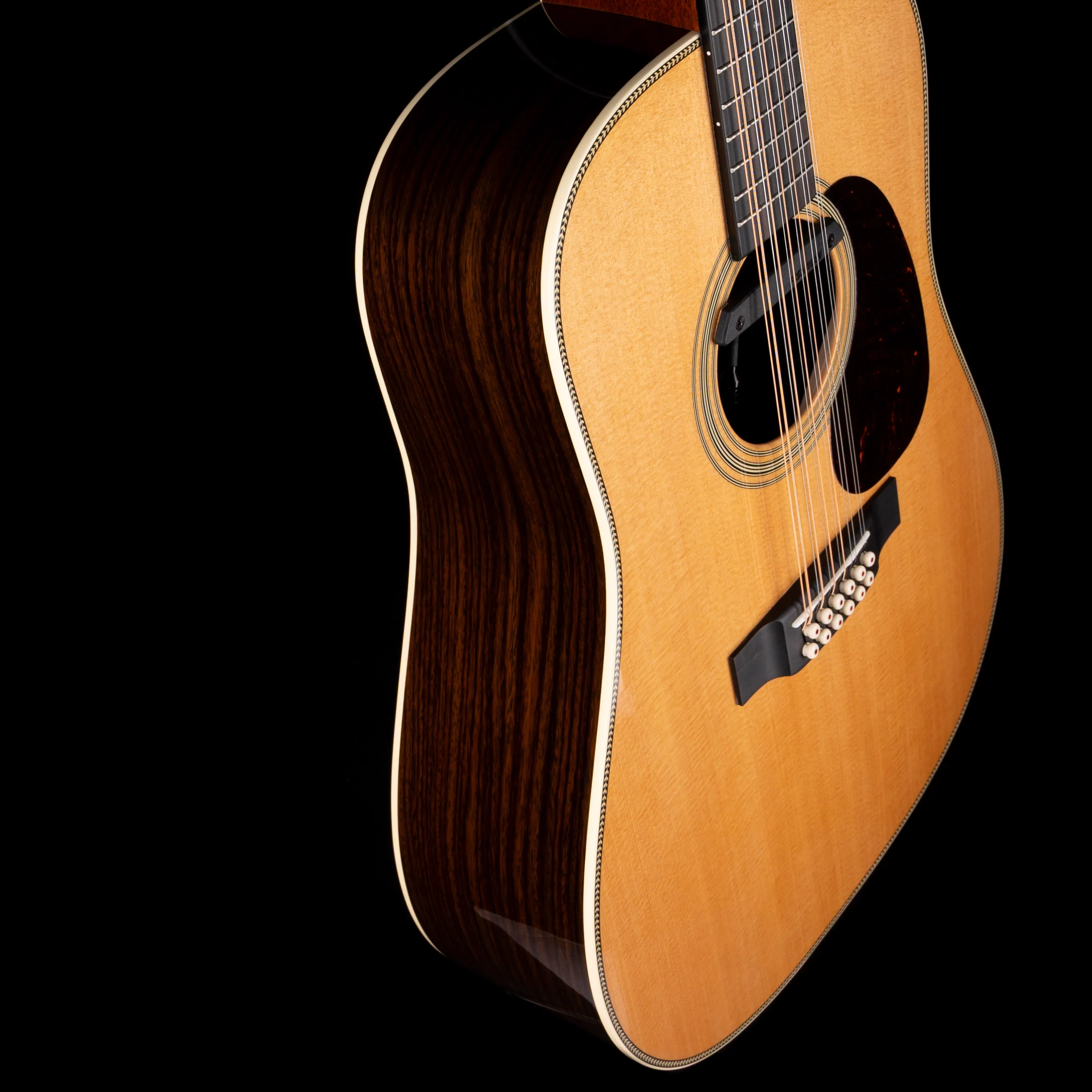 Used Martin HD12-28 Natural With Fishman Rare Earth Magnetic Pickup Acoustic Electric Guitar With OHSC - Image 7