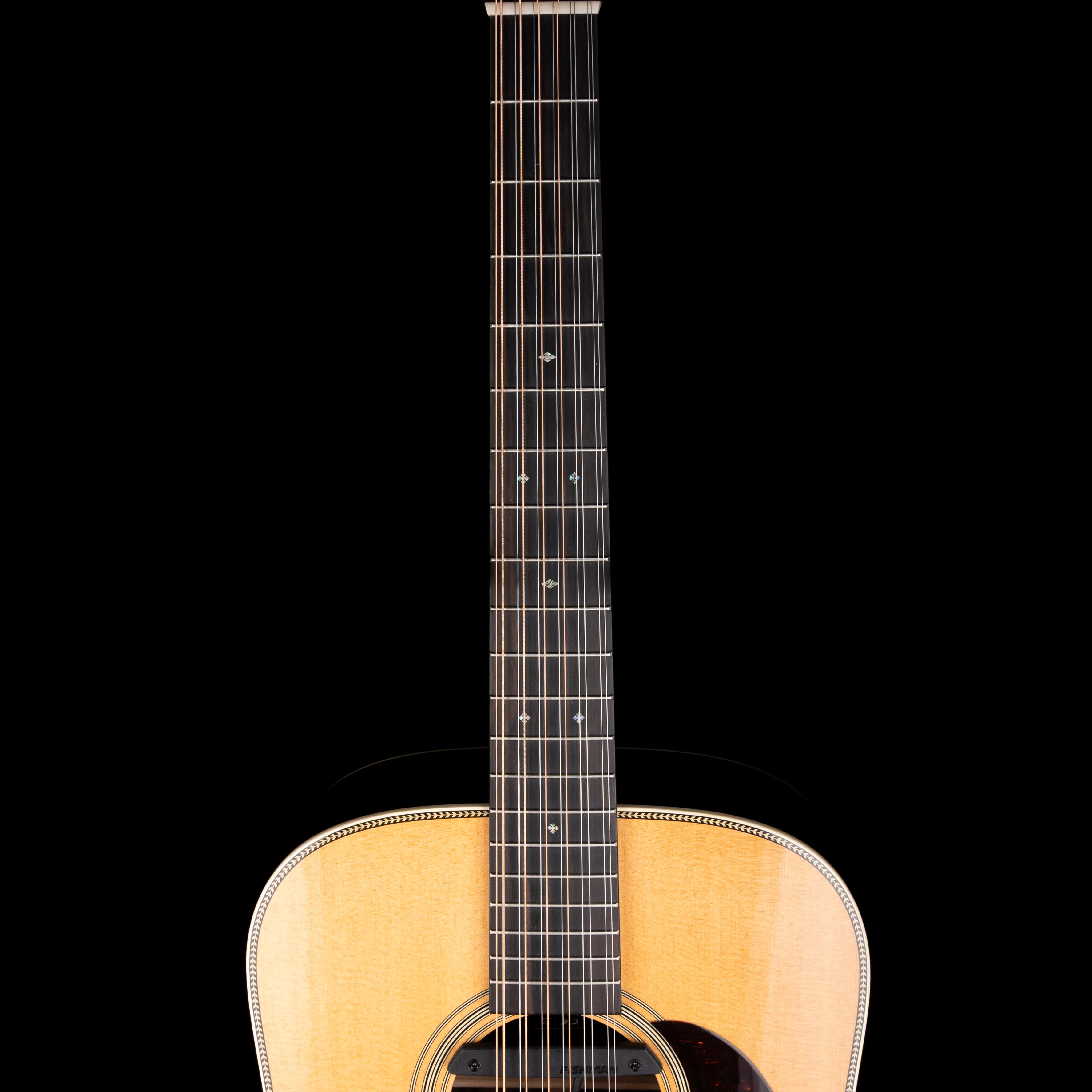 Used Martin HD12-28 Natural With Fishman Rare Earth Magnetic Pickup Acoustic Electric Guitar With OHSC - Image 8