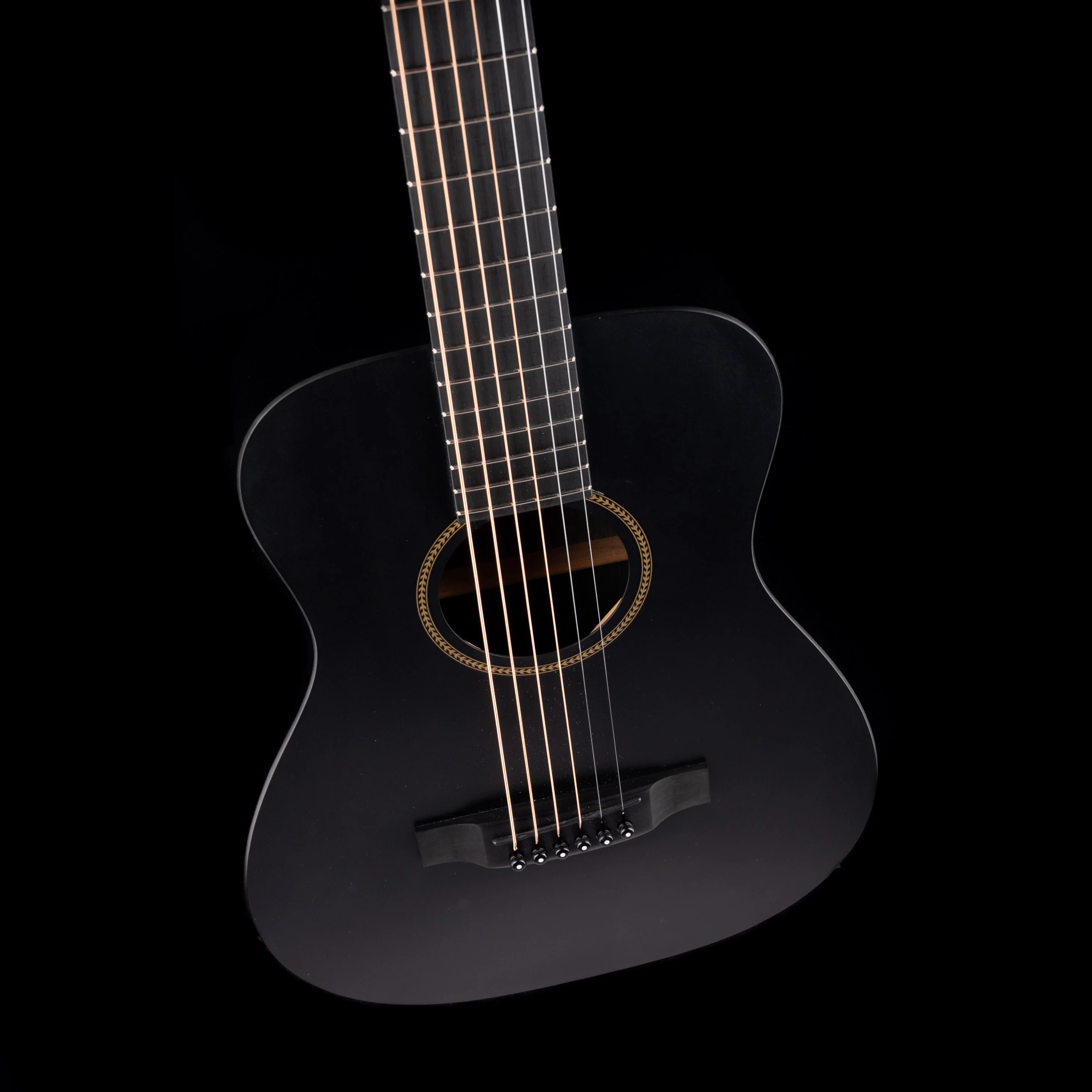 Used Martin LX Black Little Travel Acoustic Guitar With Gig Bag - Image 3