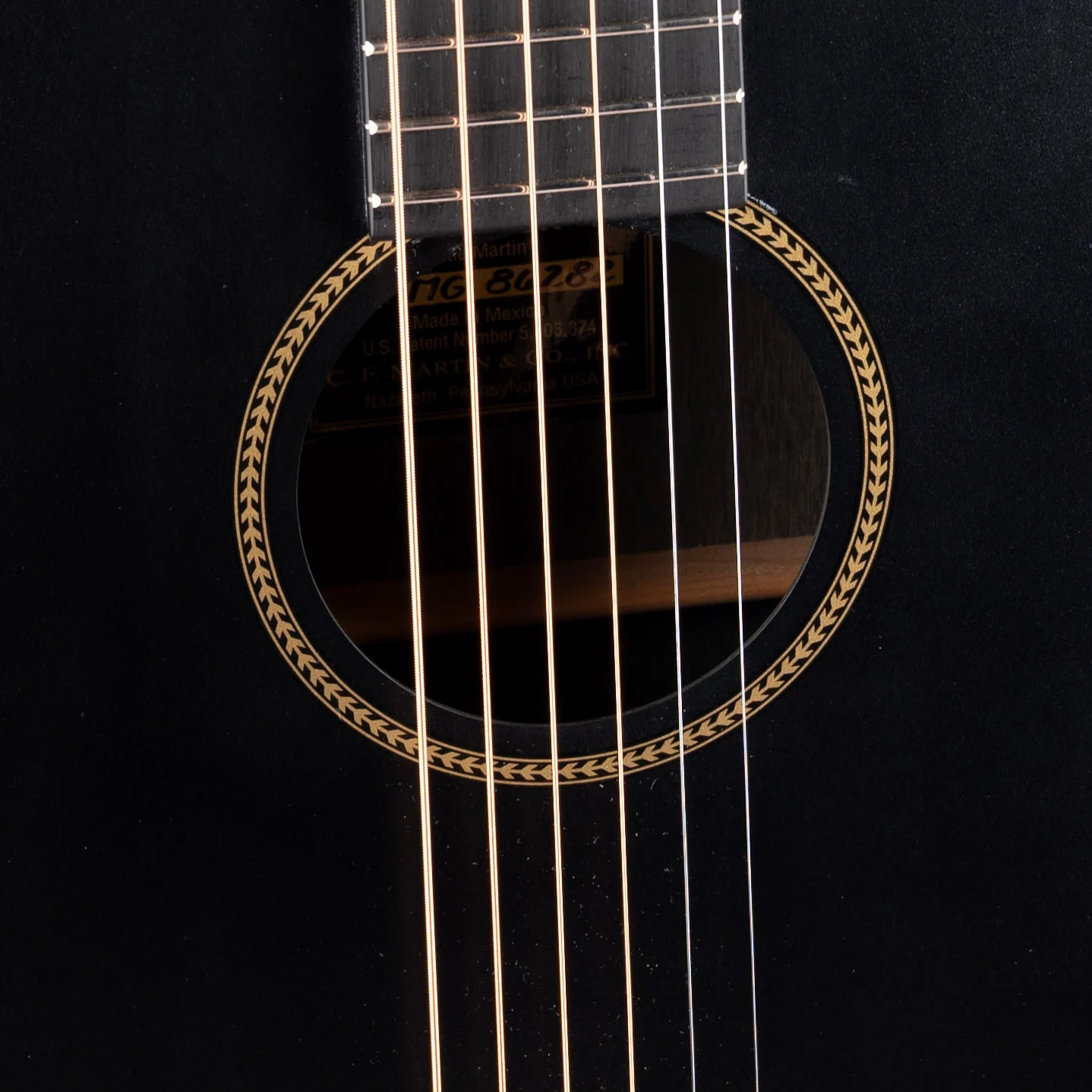 Used Martin LX Black Little Travel Acoustic Guitar With Gig Bag - Image 4