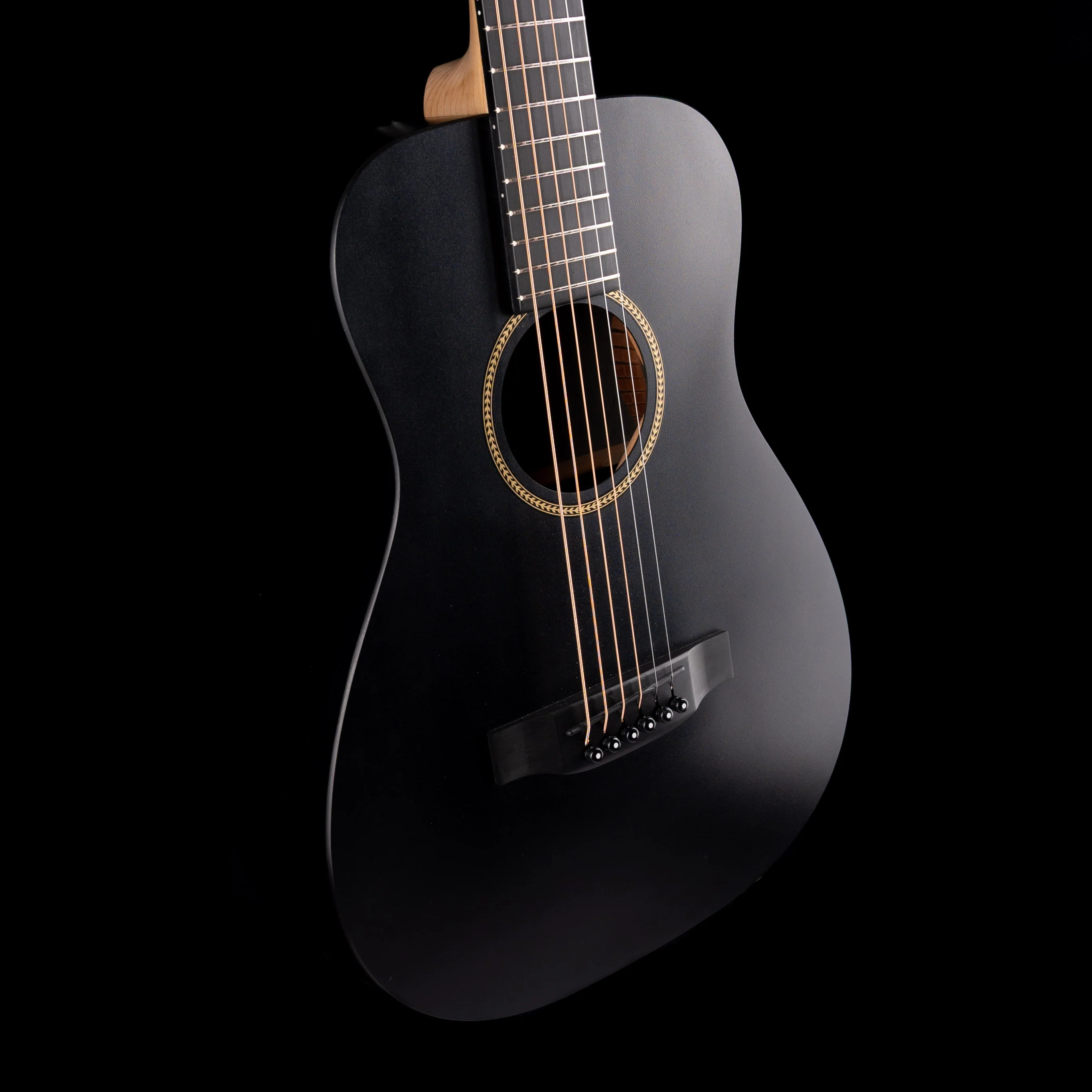 Used Martin LX Black Little Travel Acoustic Guitar With Gig Bag - Image 5