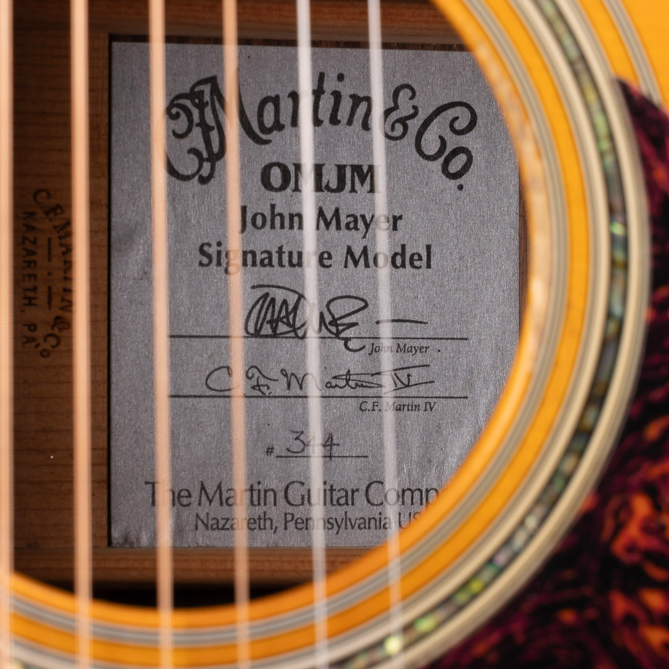 Used Martin OMJM Natural Acoustic Electric Guitar With OHSC - Image 2