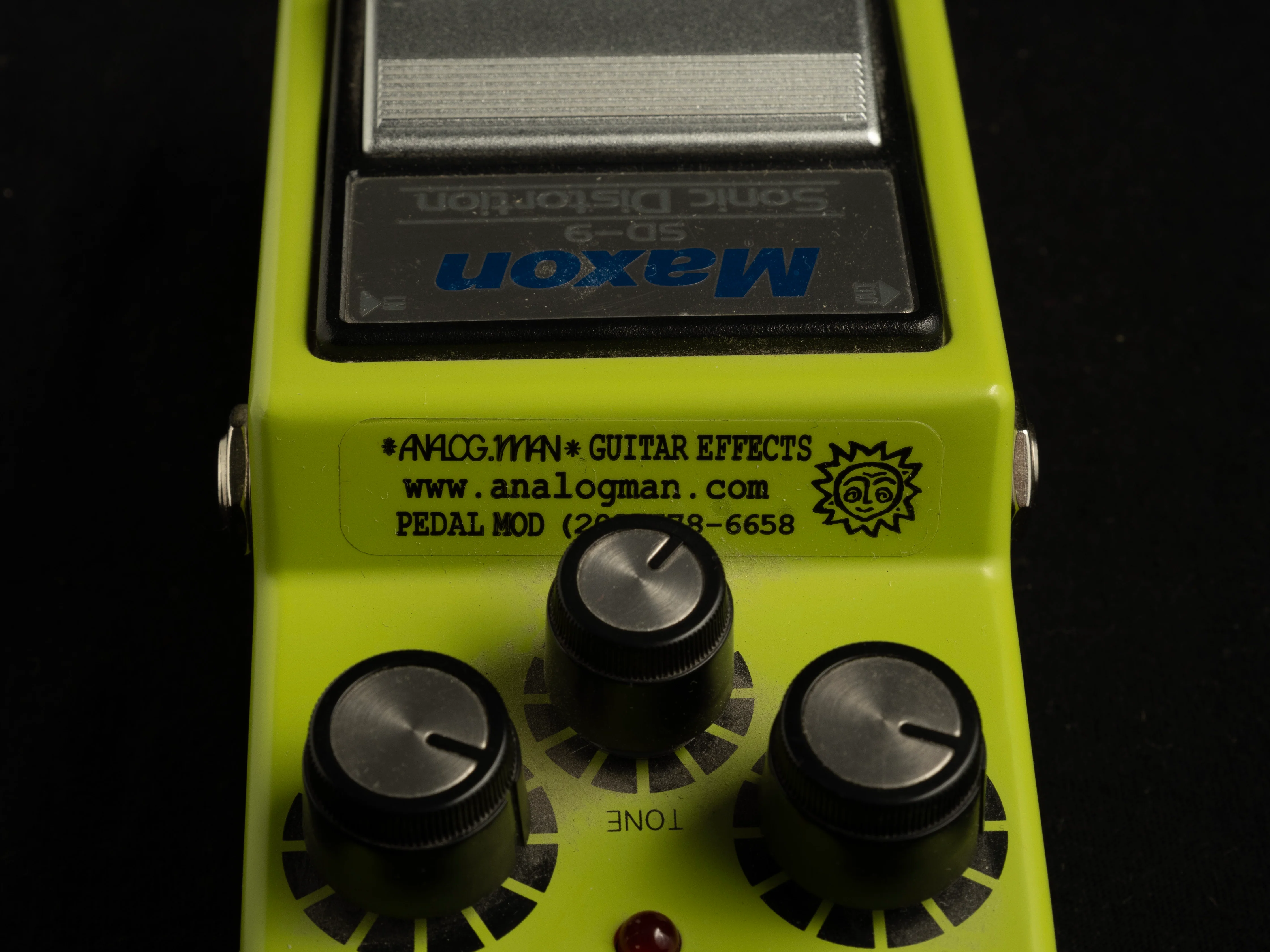 Used Maxon SD-9 Sonic Distortion Pedal with Analogman Mod with Box - Image 3