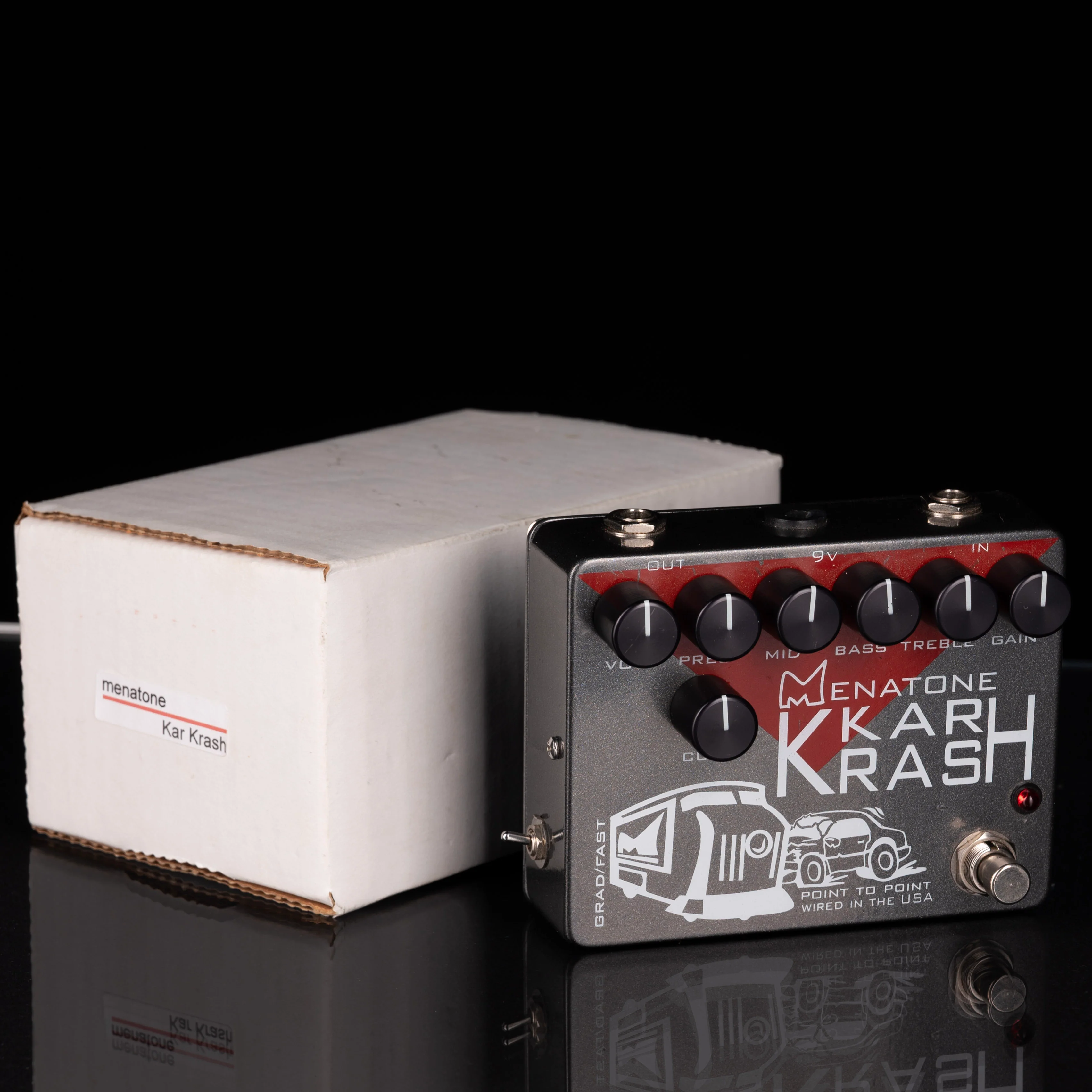 Used Menatone Kar Krash Overdrive Pedal with Box